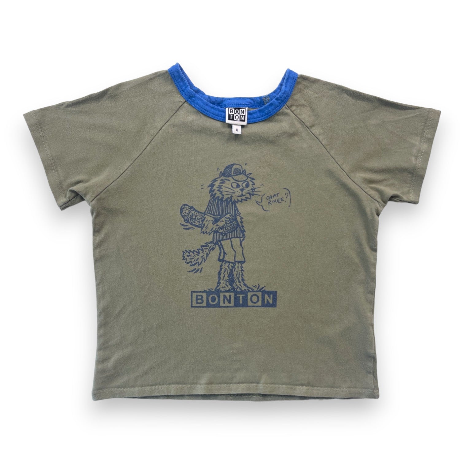 BONTON - Kurzarm-T-Shirt "Chat Roule" - 6 Jahre