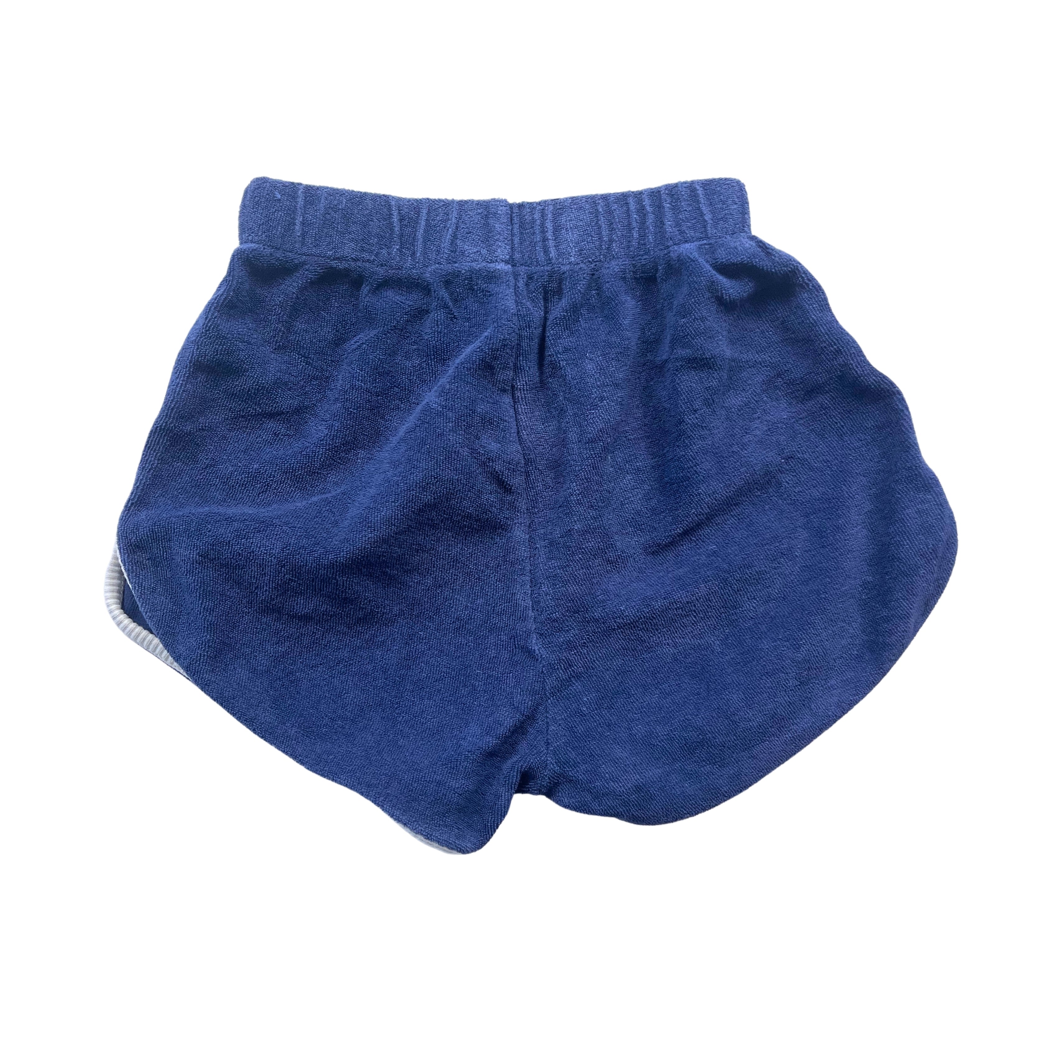 WE ARE KIDS - Navy blue terry cloth shorts - 4/5 years