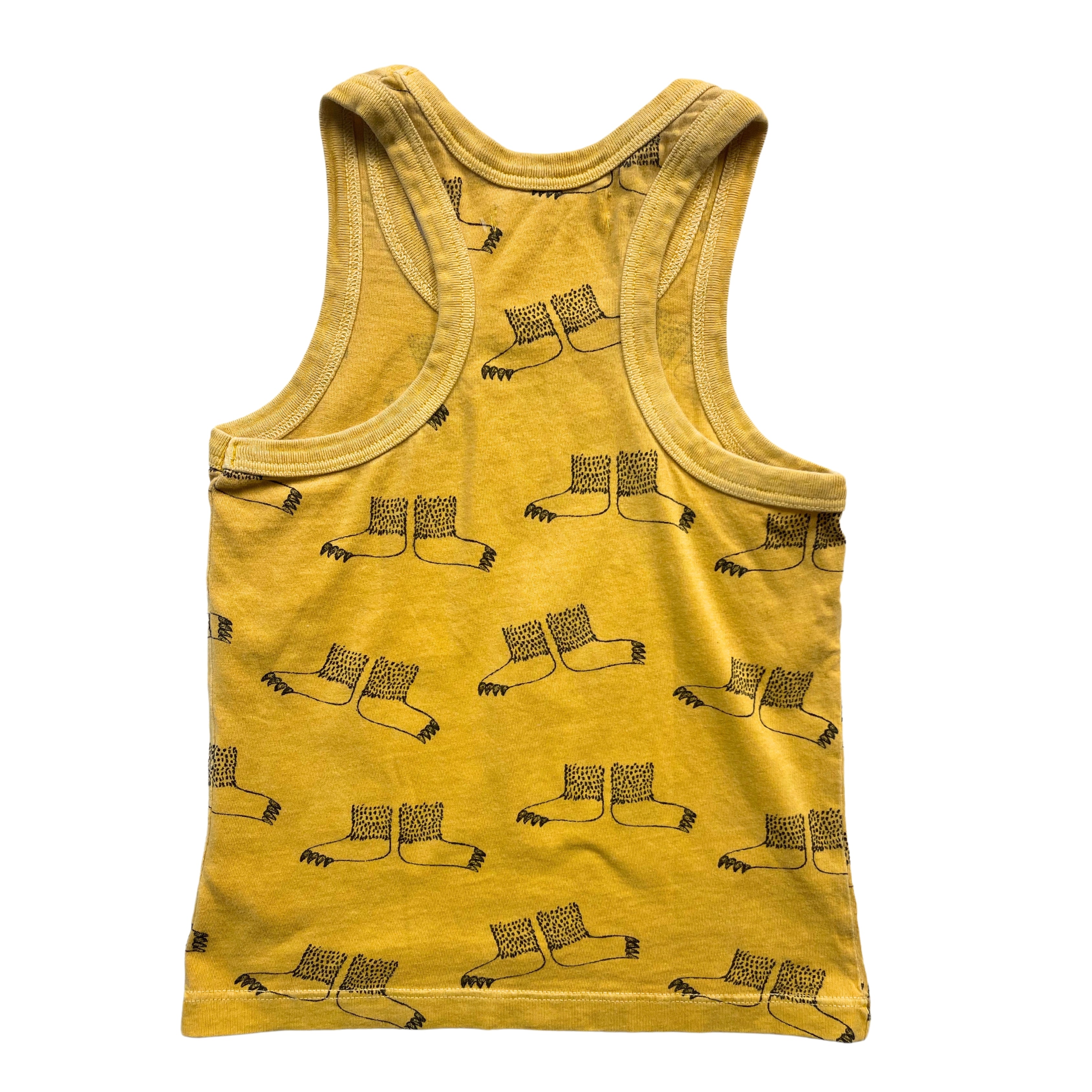 BOBO CHOSES - Gelbes gemustertes Tanktop - 2/3 Jahre