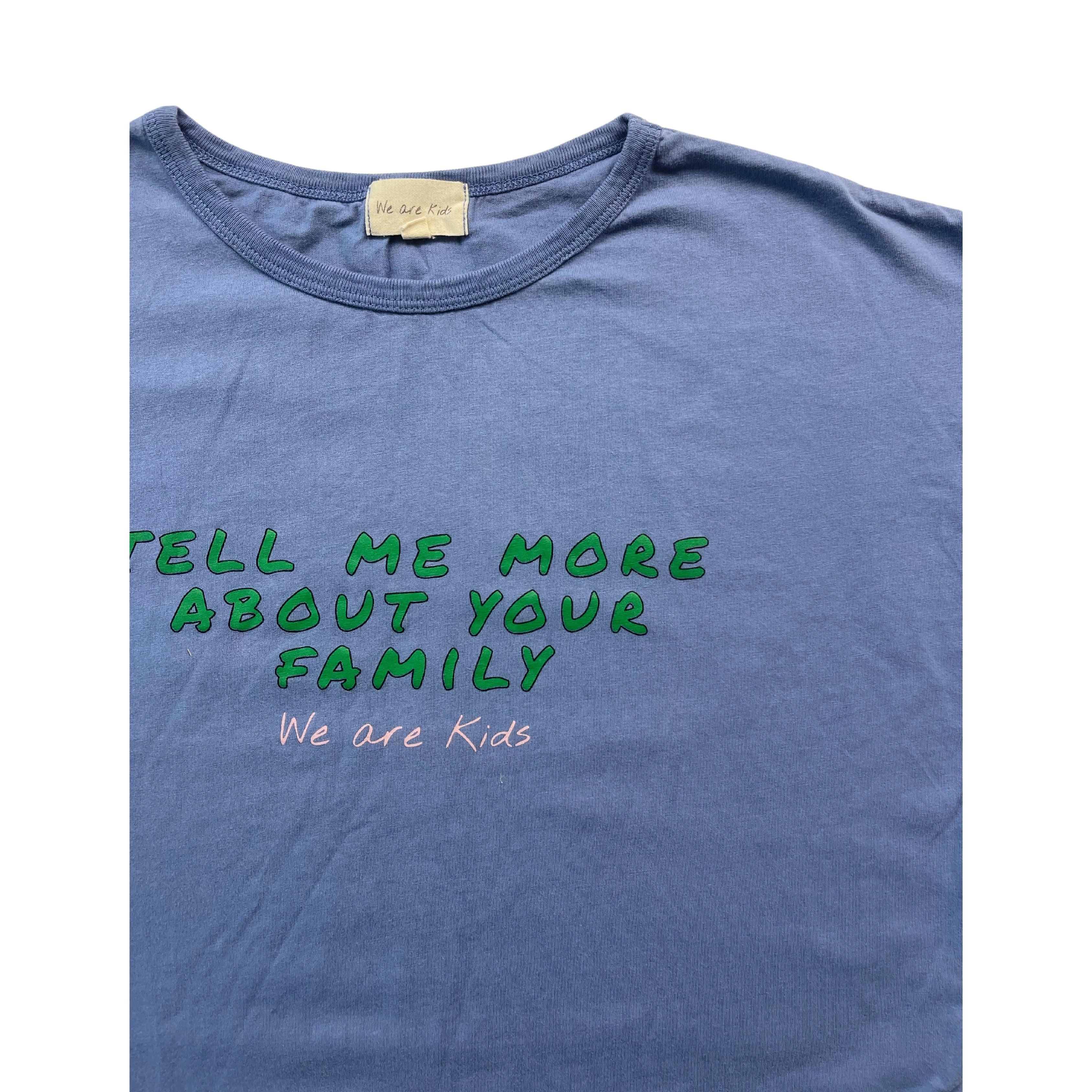 WE ARE KIDS - Blaues T-Shirt mit Aufschriften - 8/9 Jahre