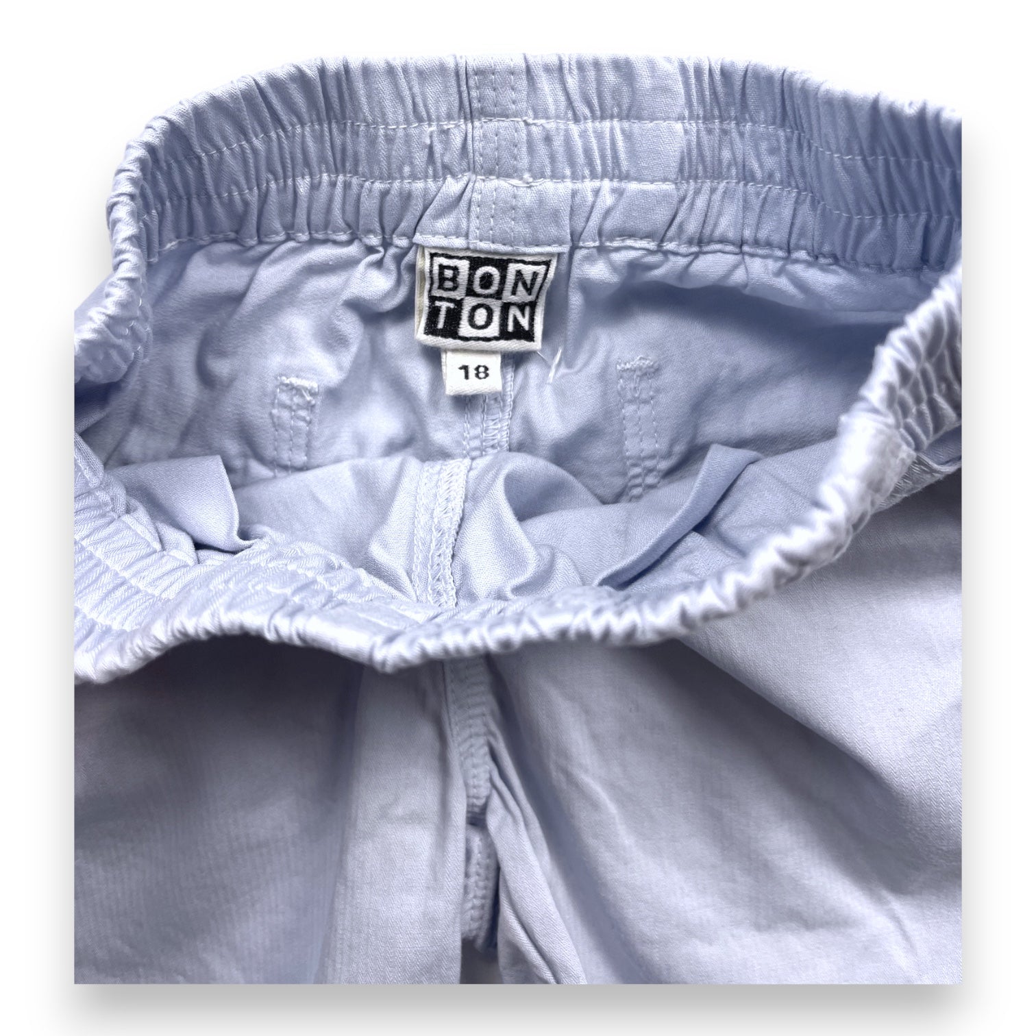 BONTON - Light blue shorts - 18 months
