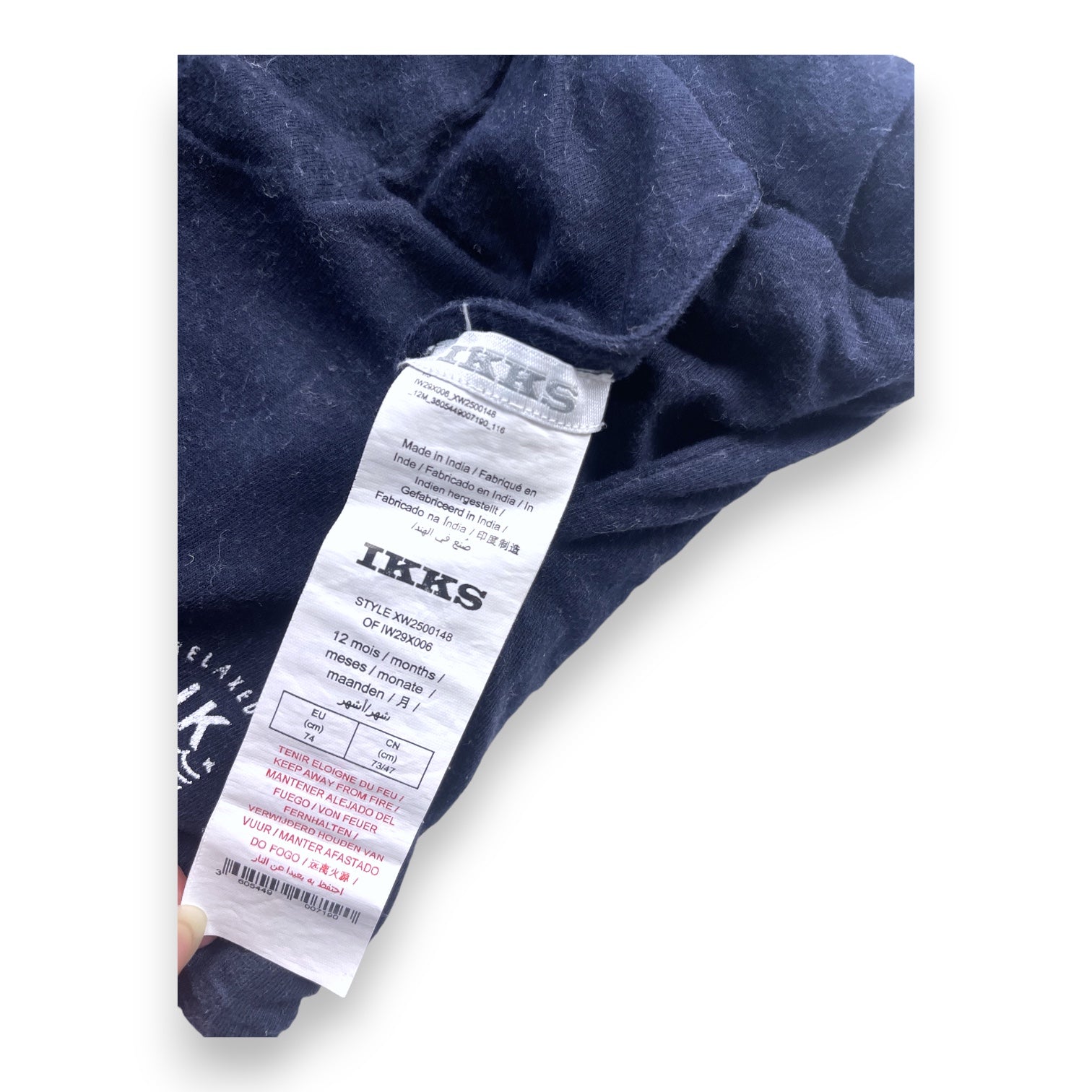 IKKS - Reversible blue shorts - 12 months