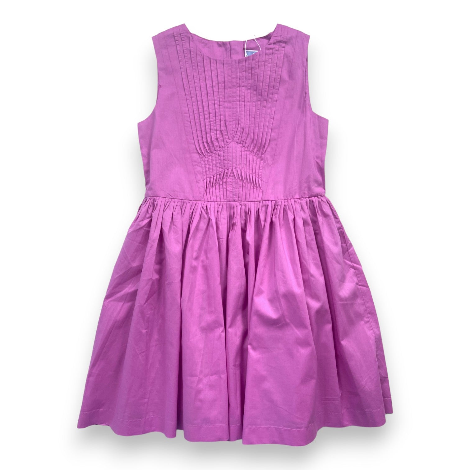 JACADI - Plissiertes rosa Kleid (neu) - 8 Jahre