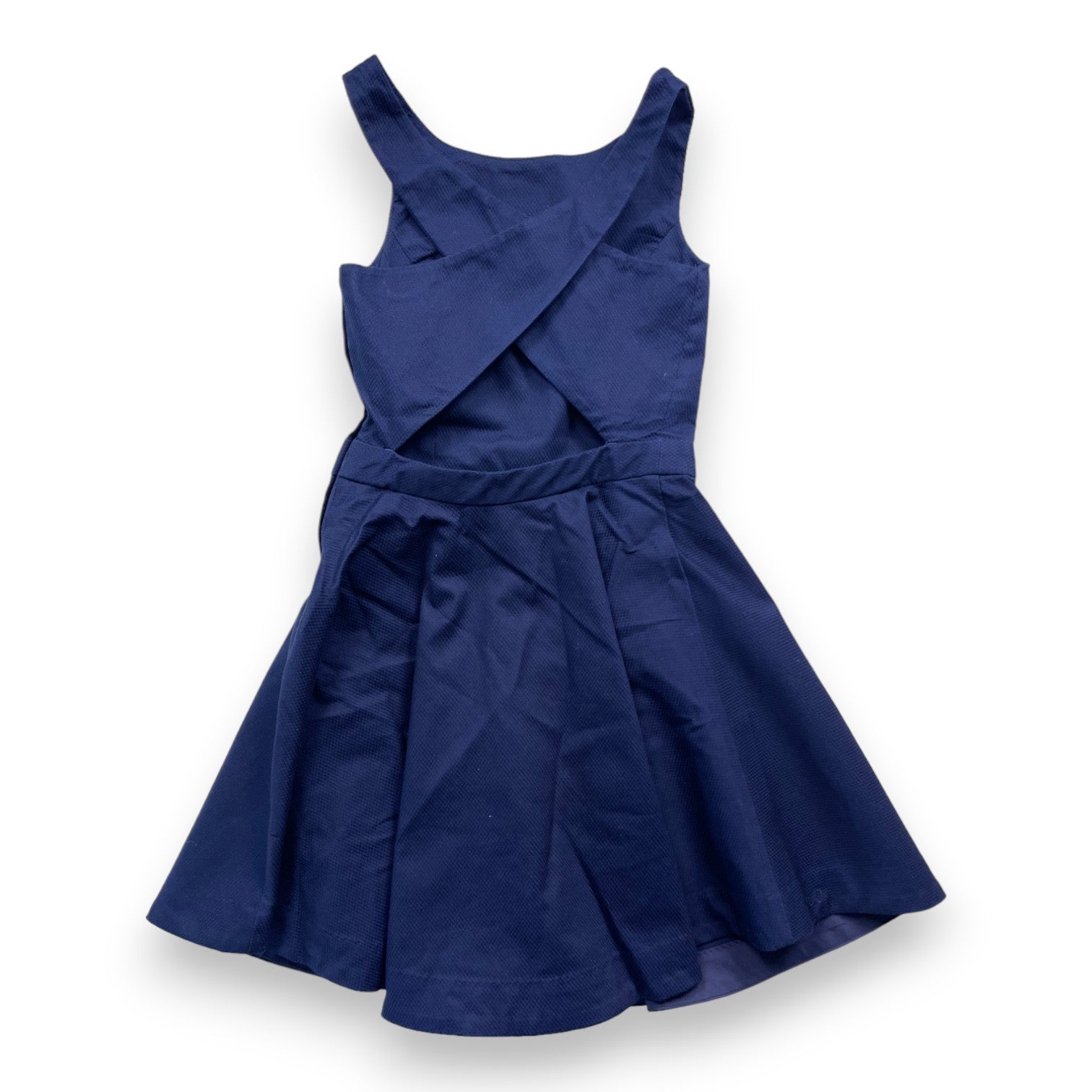 RALPH LAUREN - Navy blue flared backless dress (new) - 8 years