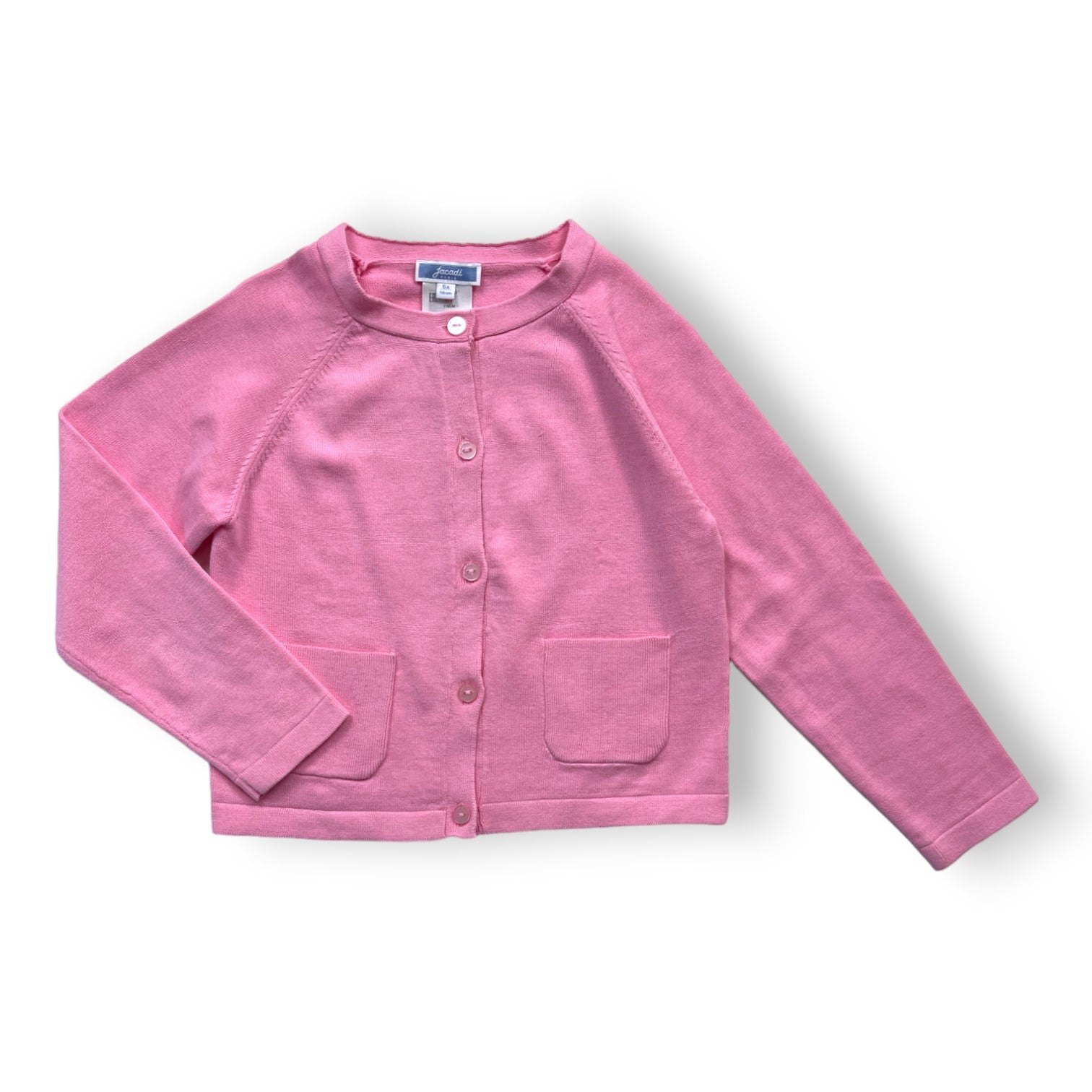 JACADI - Rosa Strickjacke - 6 Jahre