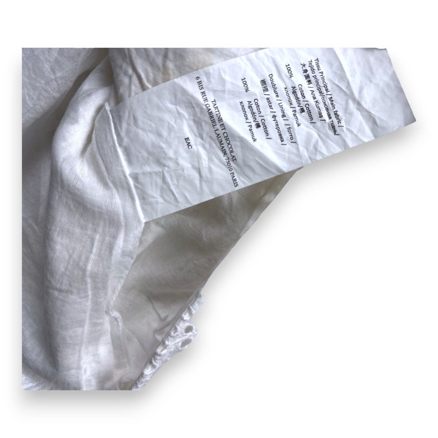 TARTINE & CHOCOLAT - Embroidered white blouse - 6 years