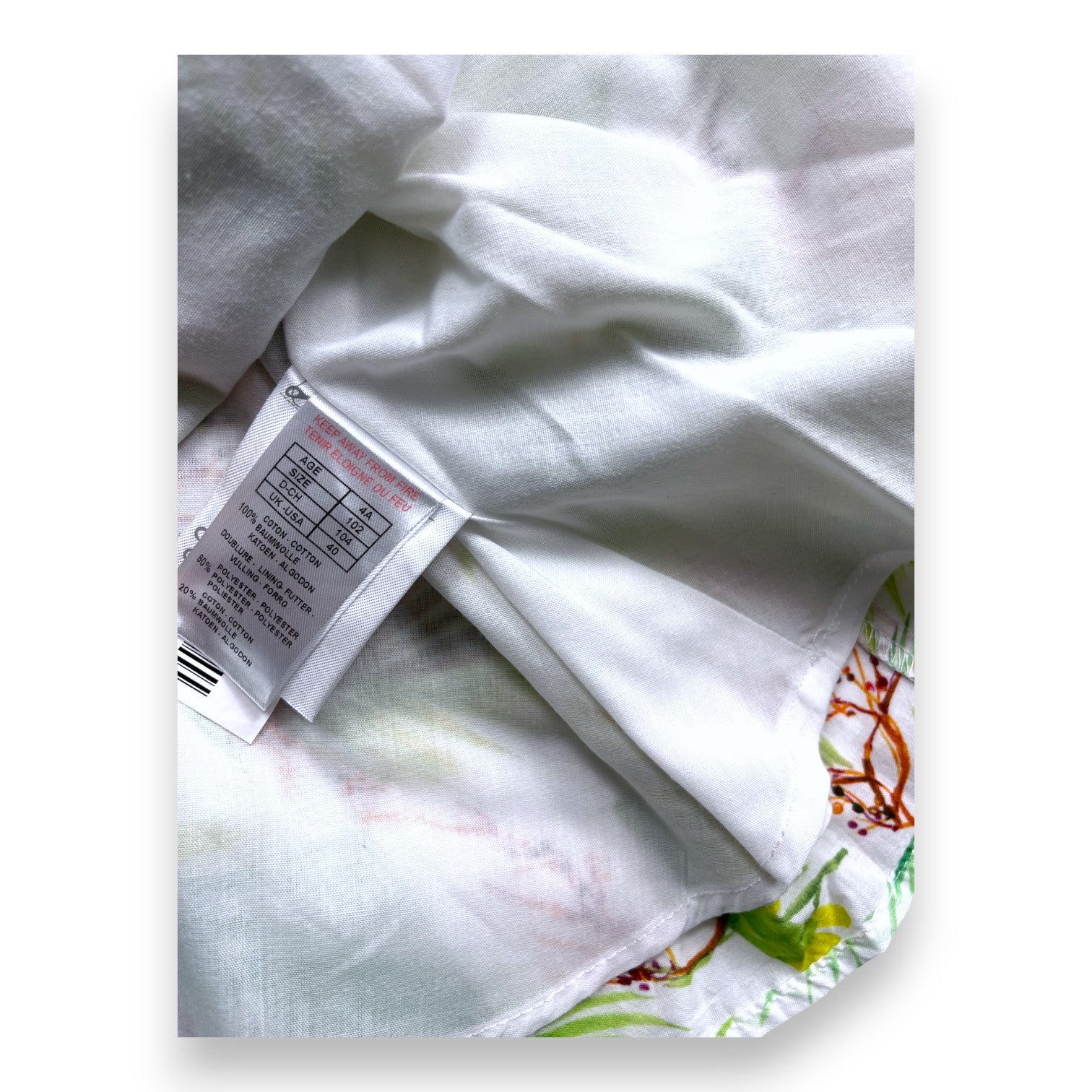 CYRILLUS - Jupe à motifs verts - 4 ans