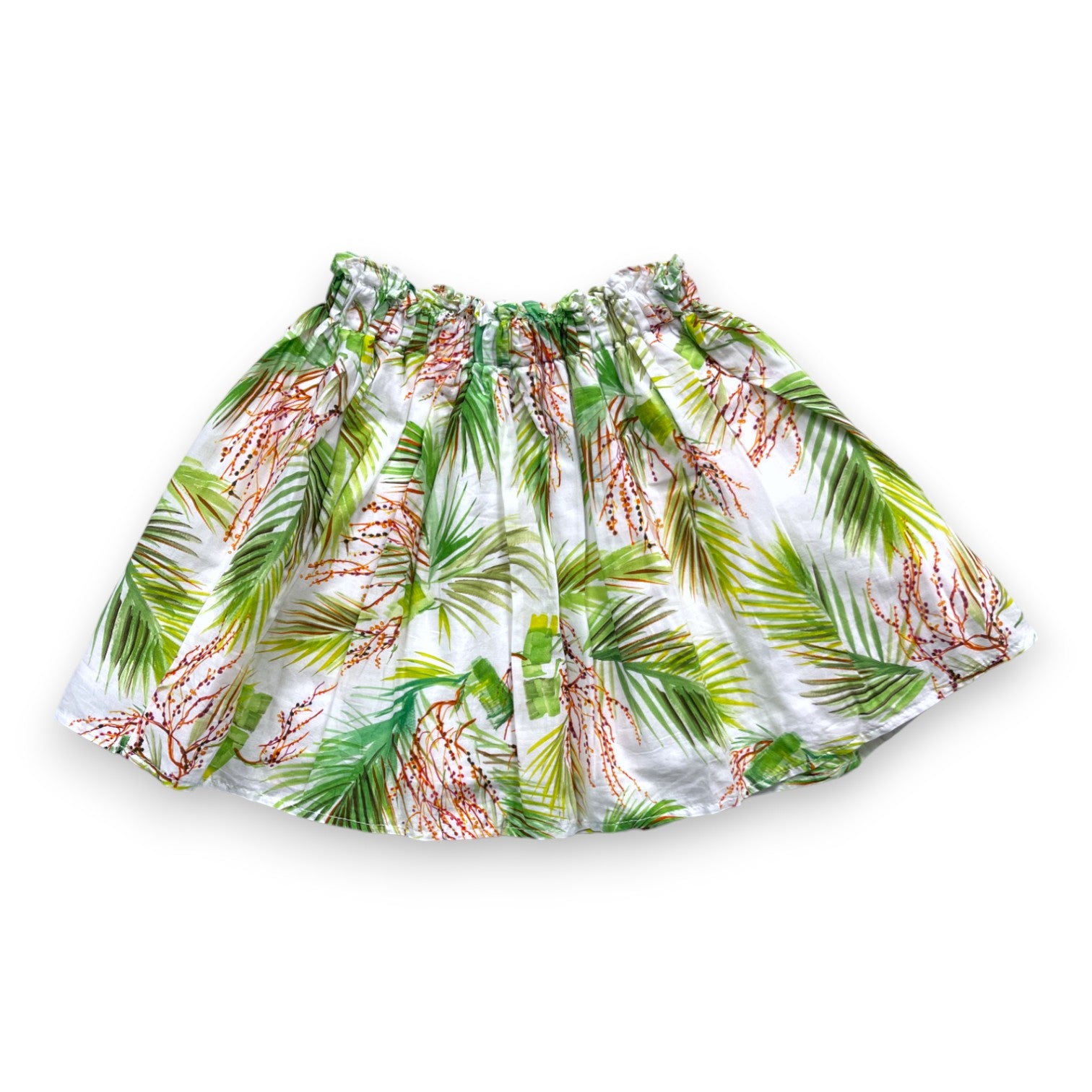 CYRILLUS - Jupe à motifs verts - 4 ans