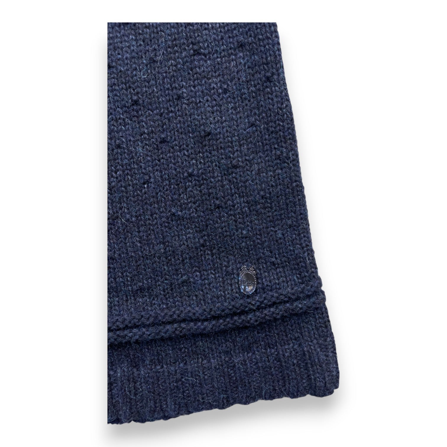 CHRISTIAN DIOR - Straight navy blue wool dress - 6 years