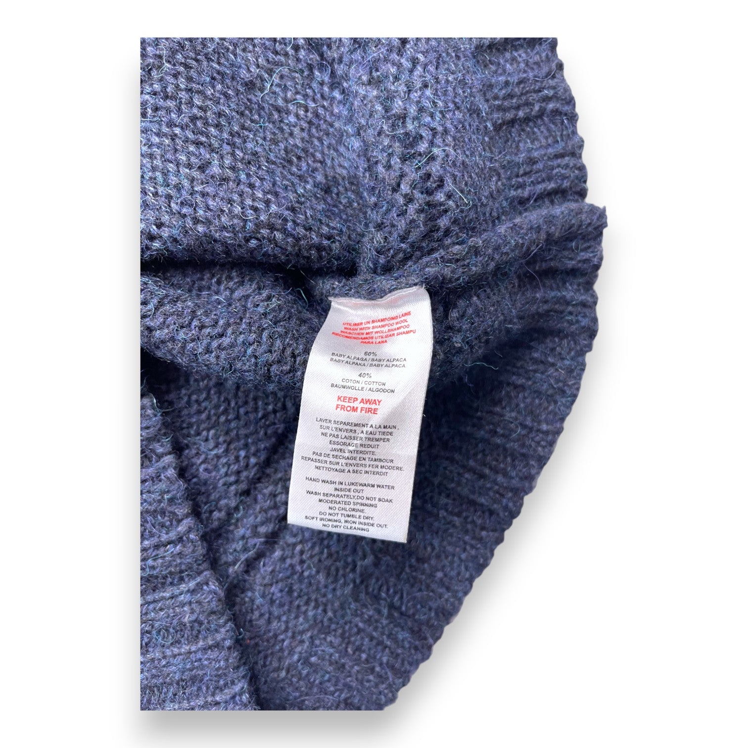 CHRISTIAN DIOR - Straight navy blue wool dress - 6 years