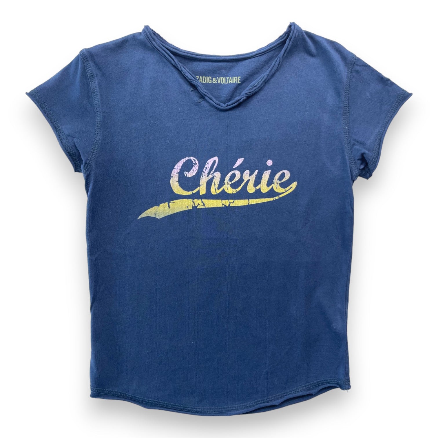 ZADIG & VOLTAIRE - Blaues "Chérie" T-Shirt - 6 Jahre