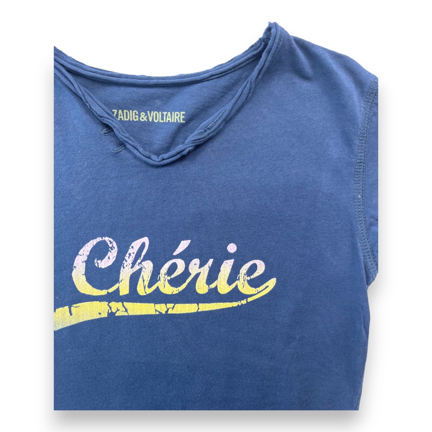 ZADIG & VOLTAIRE - Blaues "Chérie" T-Shirt - 6 Jahre