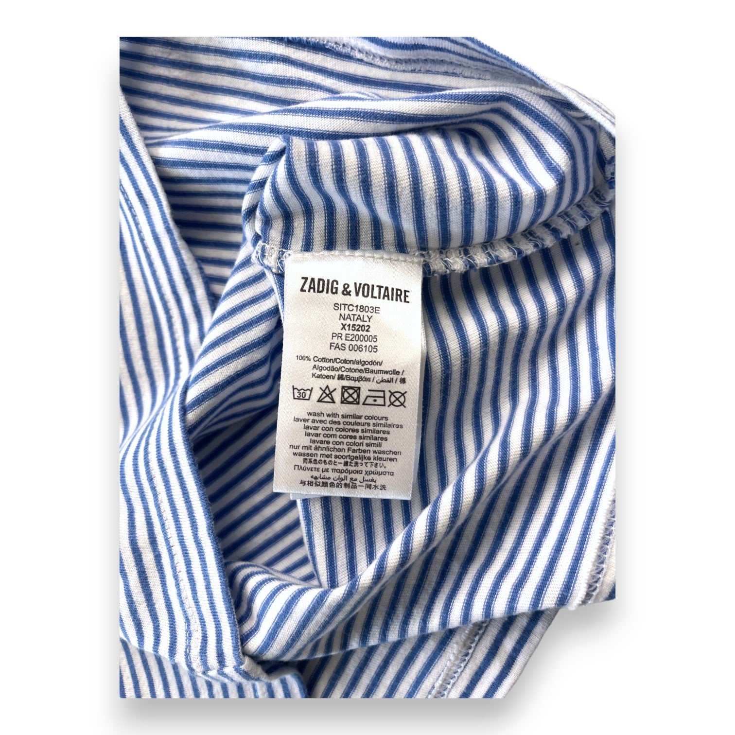 ZADIG & VOLTAIRE - "Voltaire" striped t-shirt - 6 years