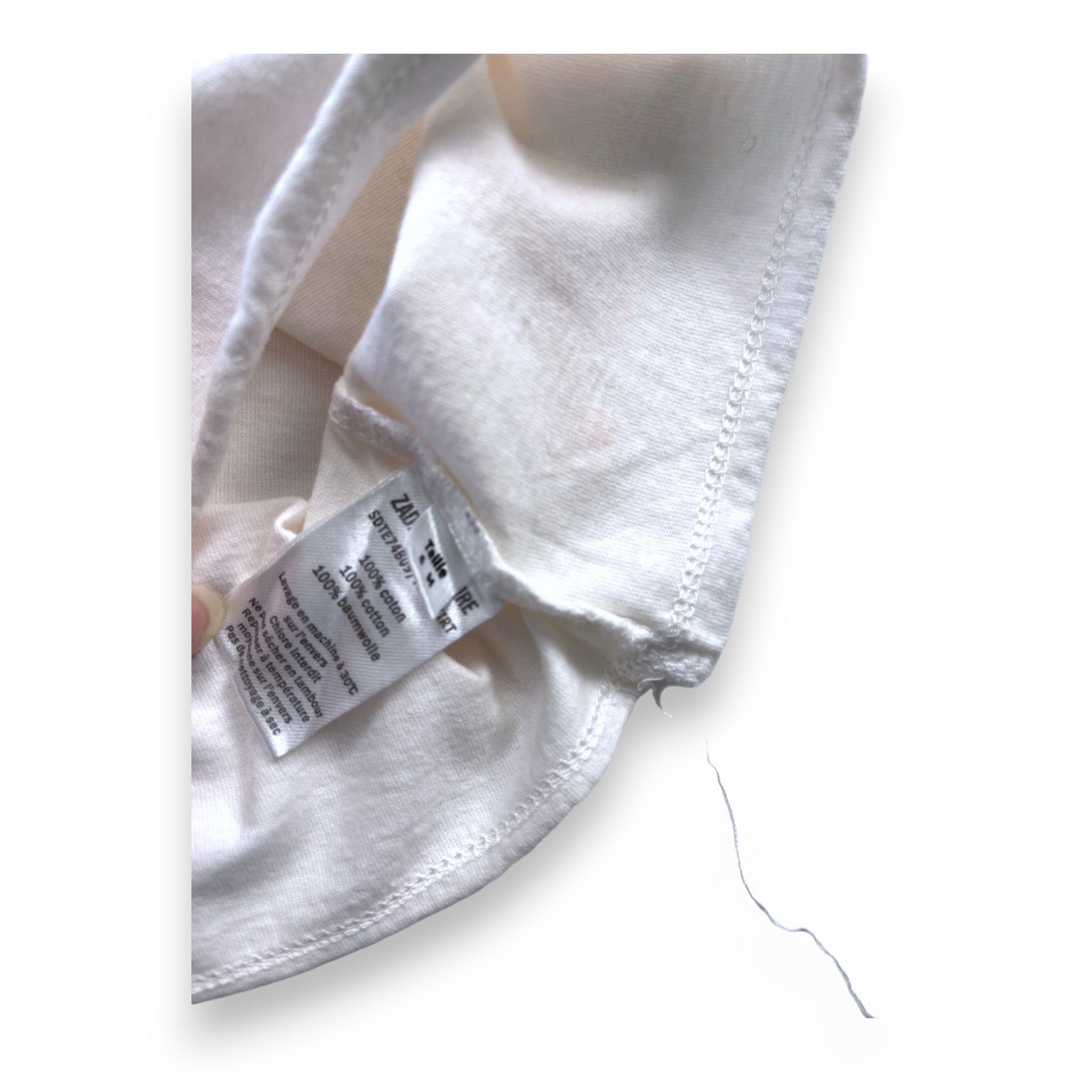 ZADIG & VOLTAIRE - Pink tie-dye "Peace" T-shirt - 6 months