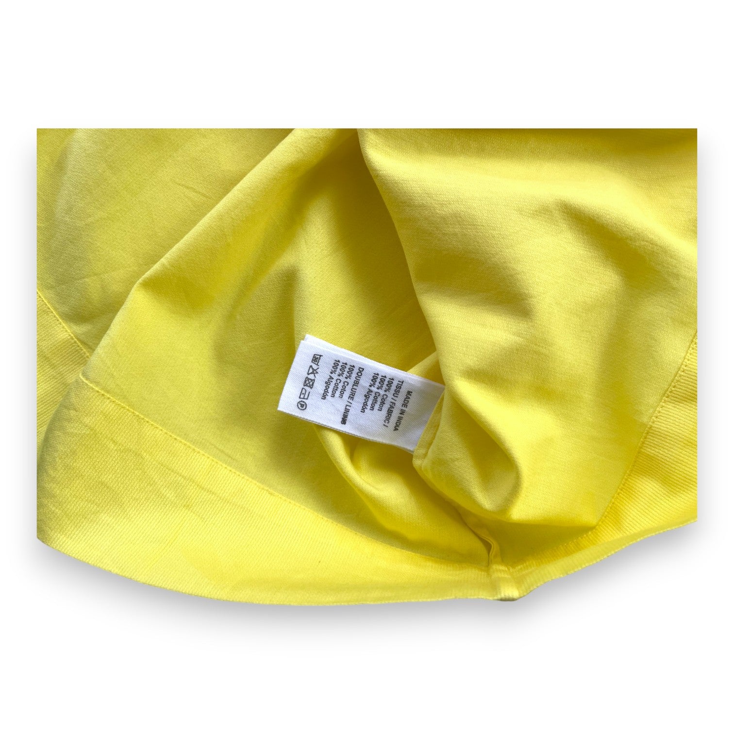 BONPOINT - Robe jaune citron détails dentelle (neuve) - 6 ans