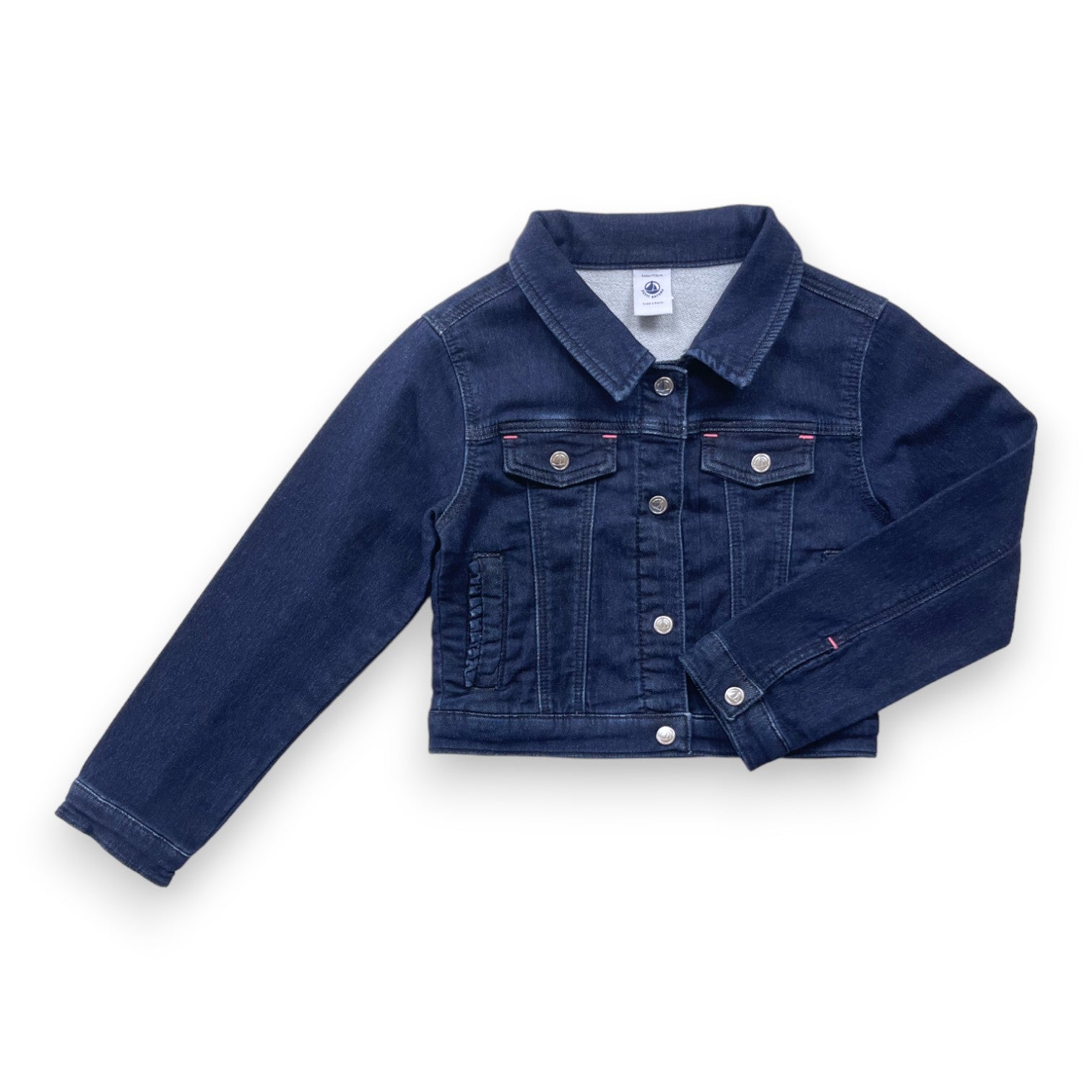 PETIT BATEAU - Dunkelblaue Jeansjacke - 6 Jahre