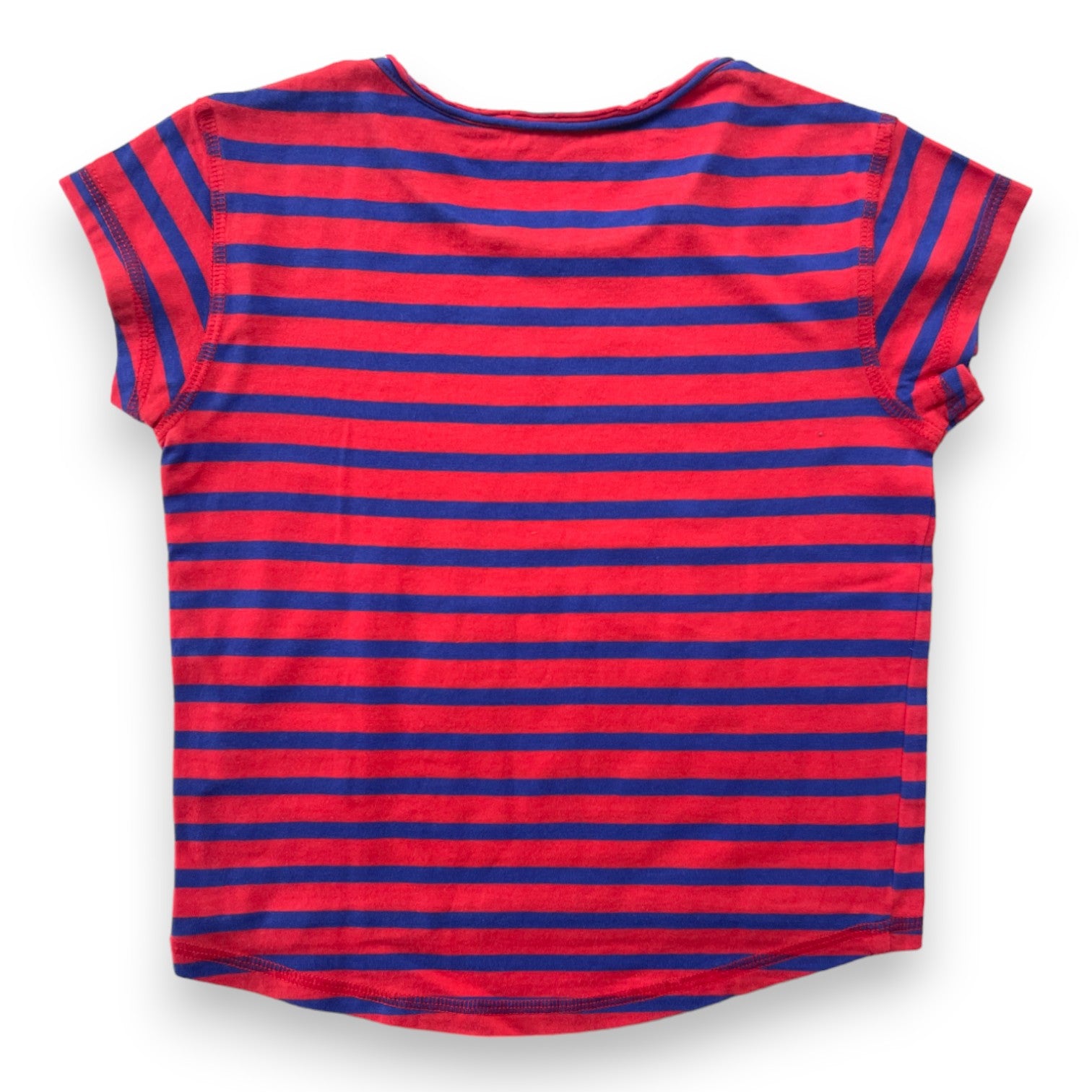 ZADIG & VOLTAIRE - Rot-blau gestreiftes T-Shirt - 6 Jahre