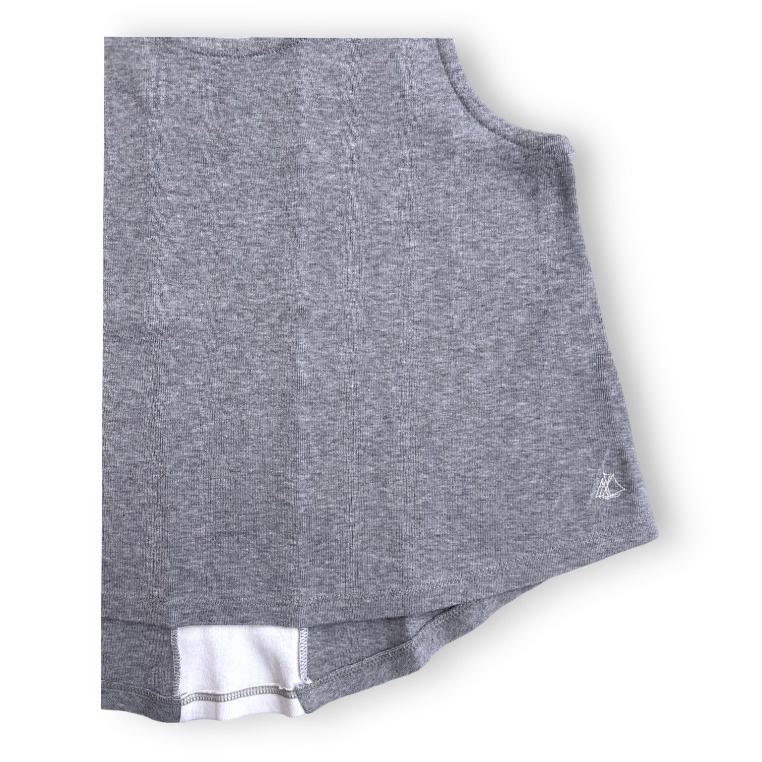 PETIT BATEAU - Gray flared tank top - 6 years