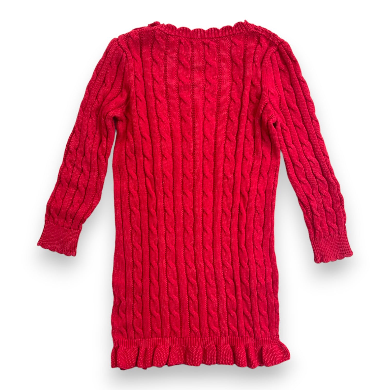 RALPH LAUREN - Rotes gedrehtes Kleid - 5 Jahre