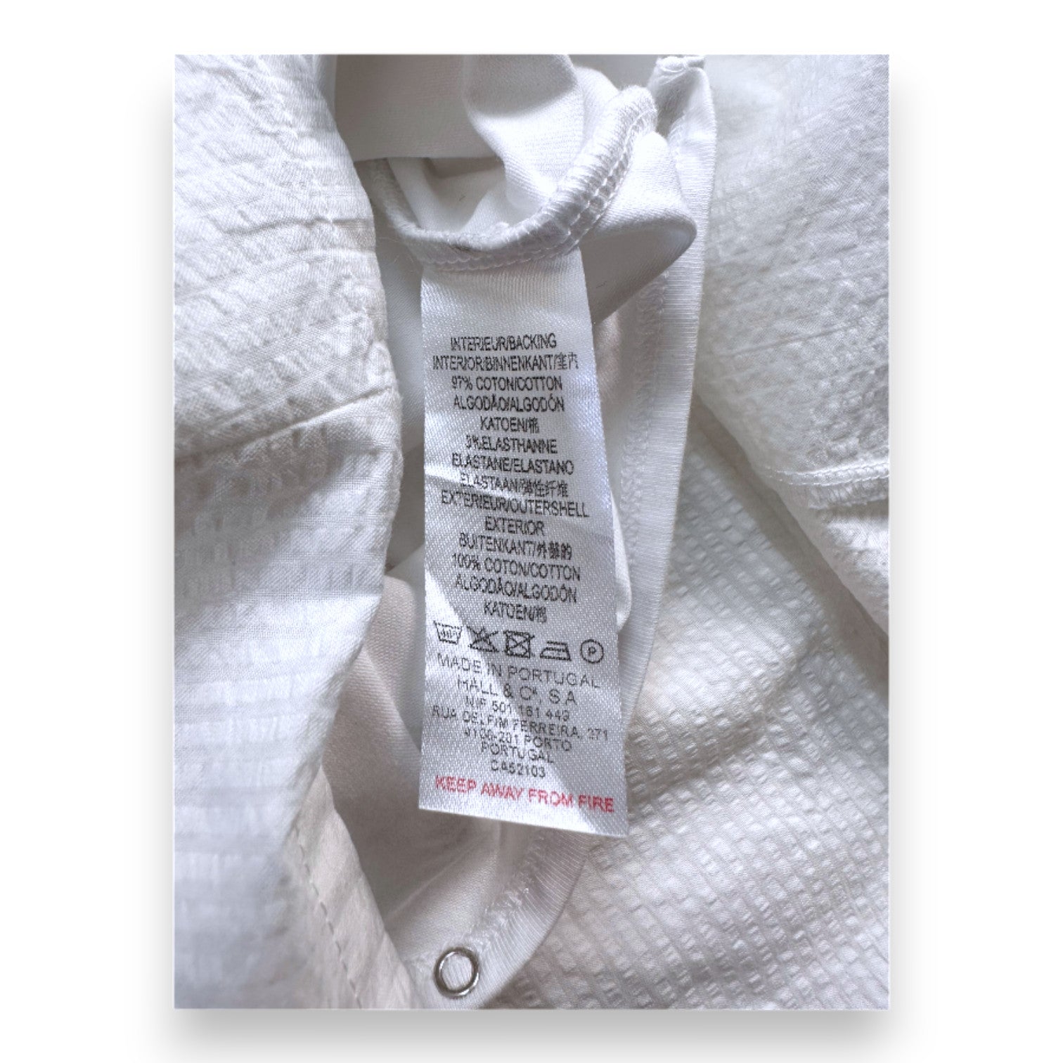 LARANJINHA - Weißes Kleid mit Stickerei - 18 Monate