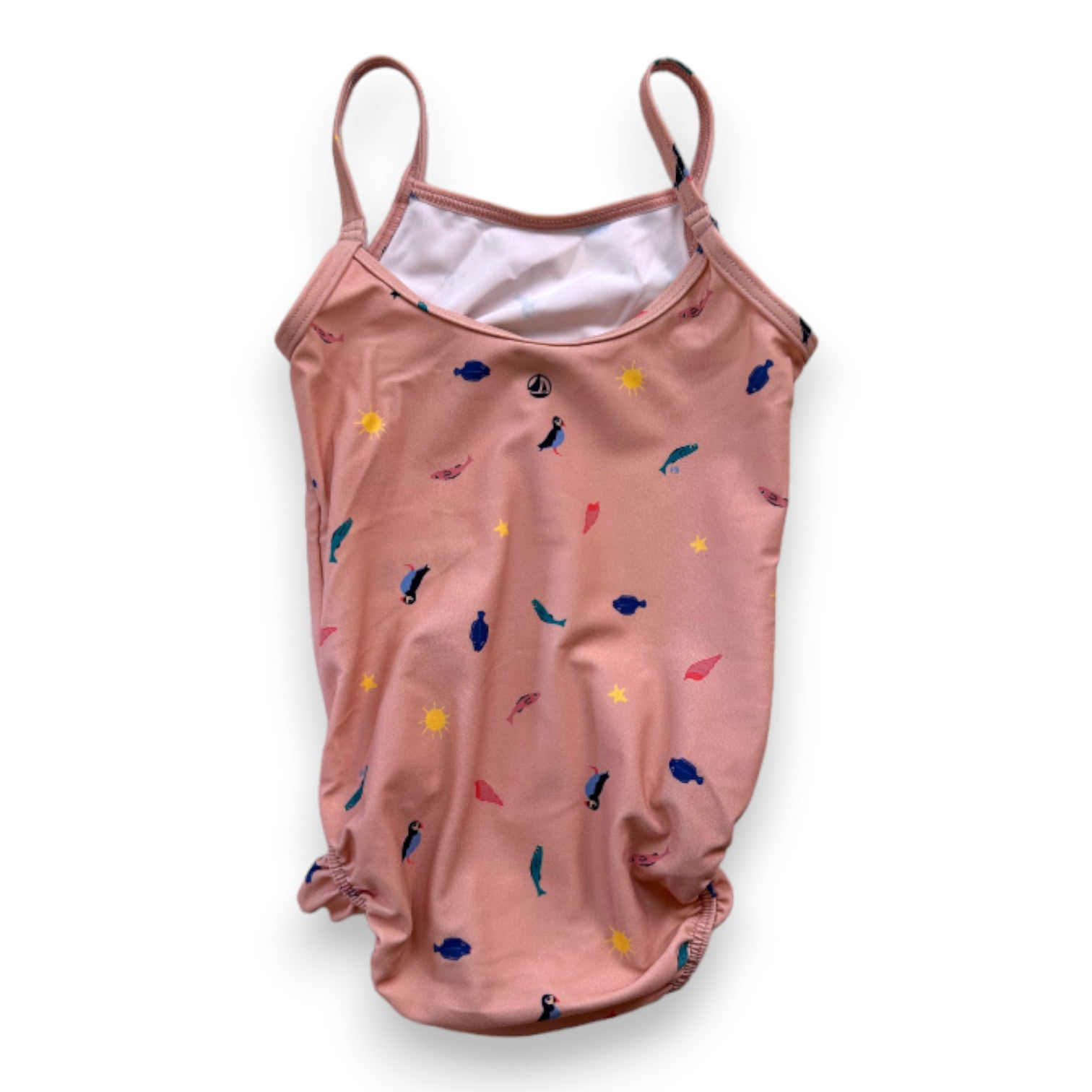PETIT BATEAU - Rosa Badeanzug mit Prints - 18 Monate