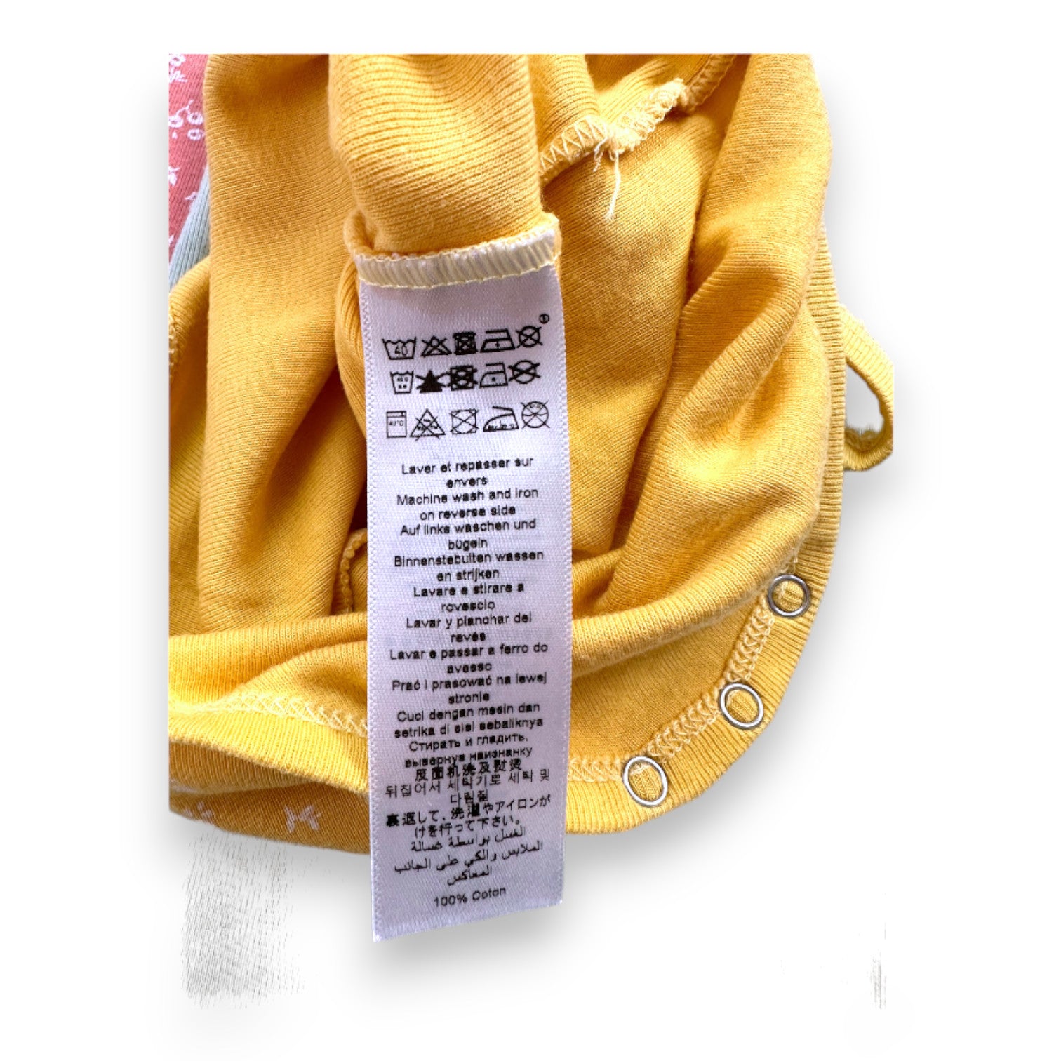 PETIT BATEAU - Set mit 3 gelben, grünen und rosa Bodys - 3 Monate