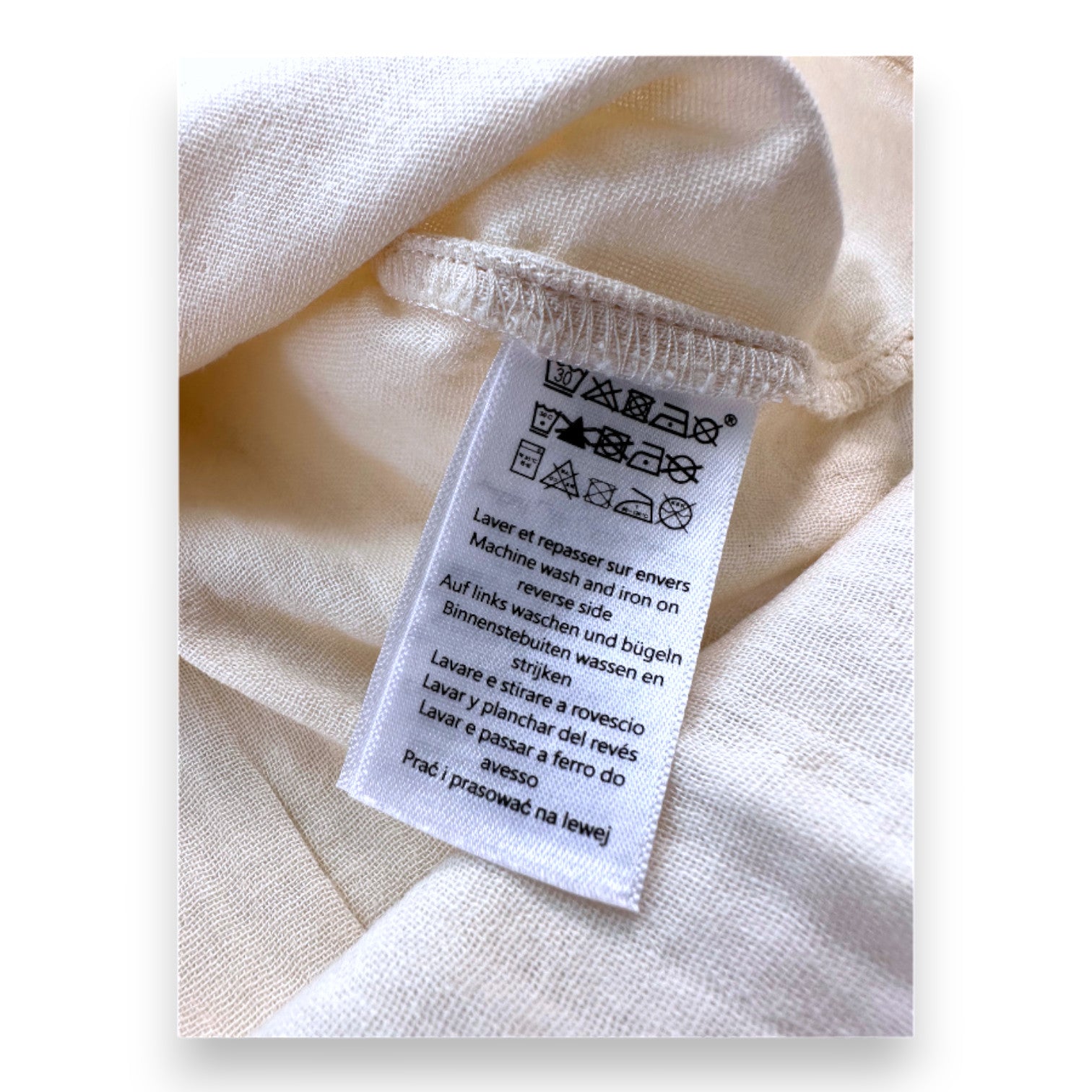 PETIT BATEAU - Beige Kurzarmbluse - 18 Monate