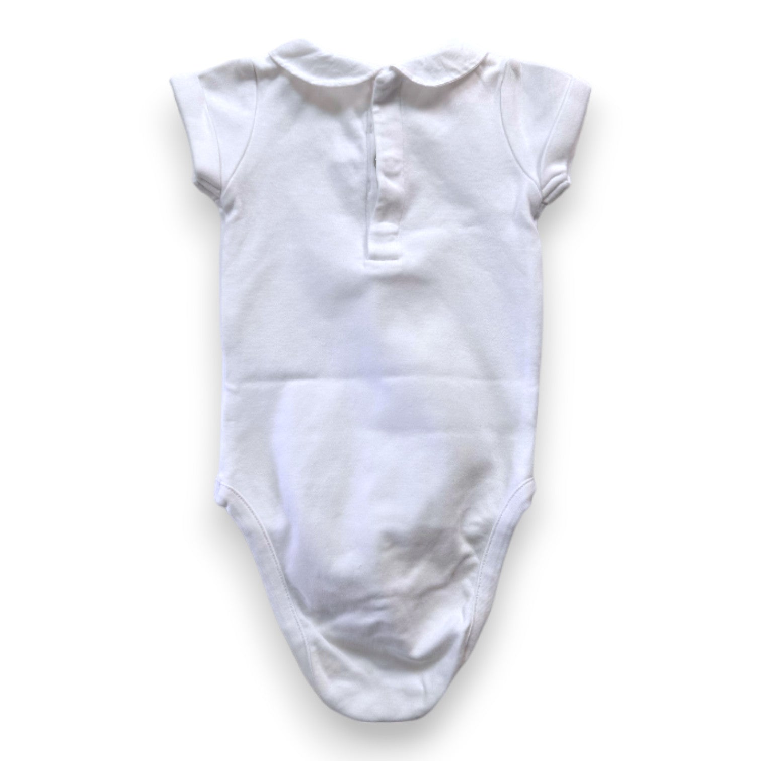 JACADI - White bodysuit with embroidered collar - 3 months