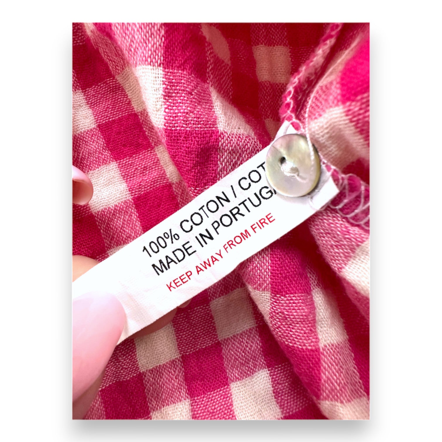 MARLOT PARIS - Pink gingham dress - 8 years