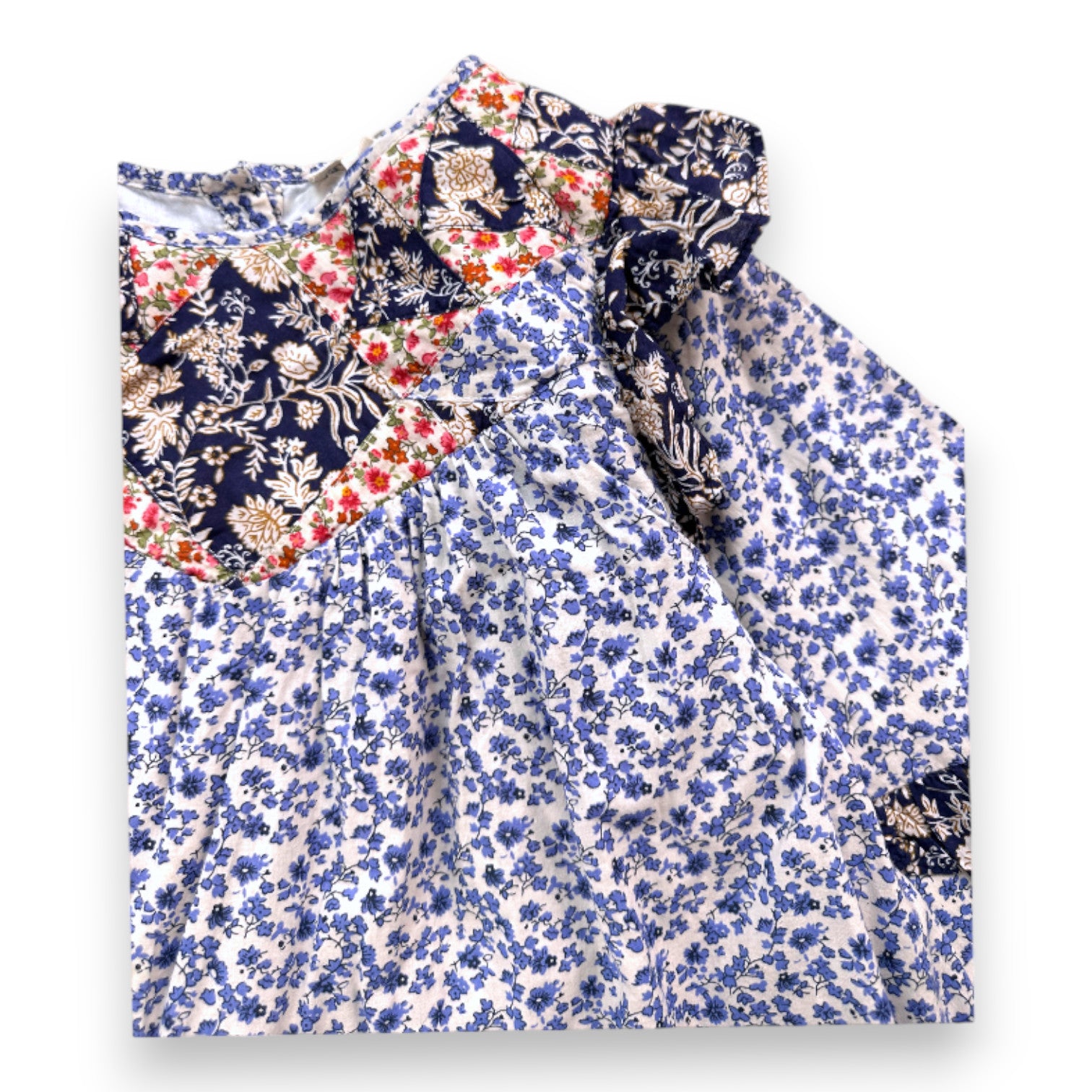 LOUISE MISHA - Buntes Patchworkkleid mit Blumenmuster - 8 Jahre