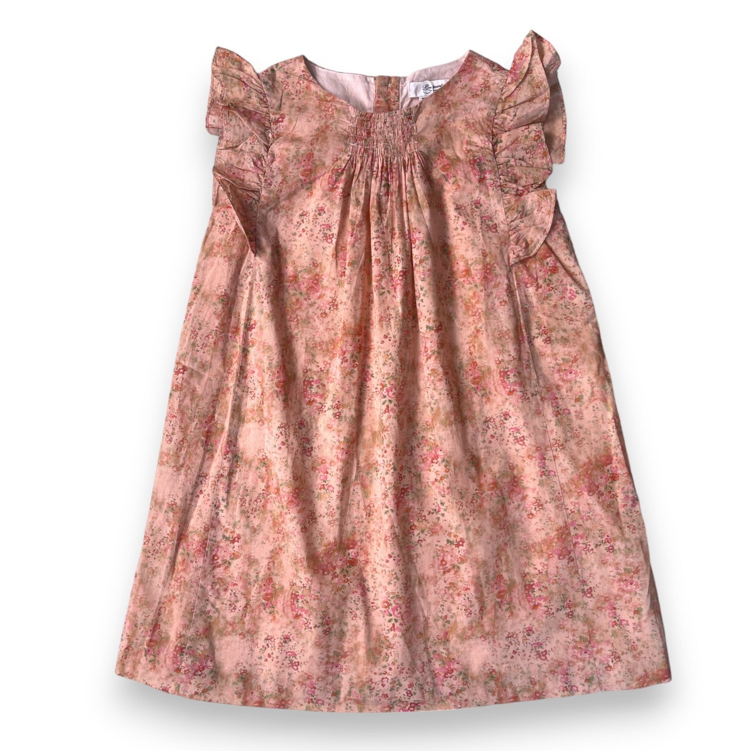 BONPOINT - Robe rose à fleurs (neuve) - 10 ans