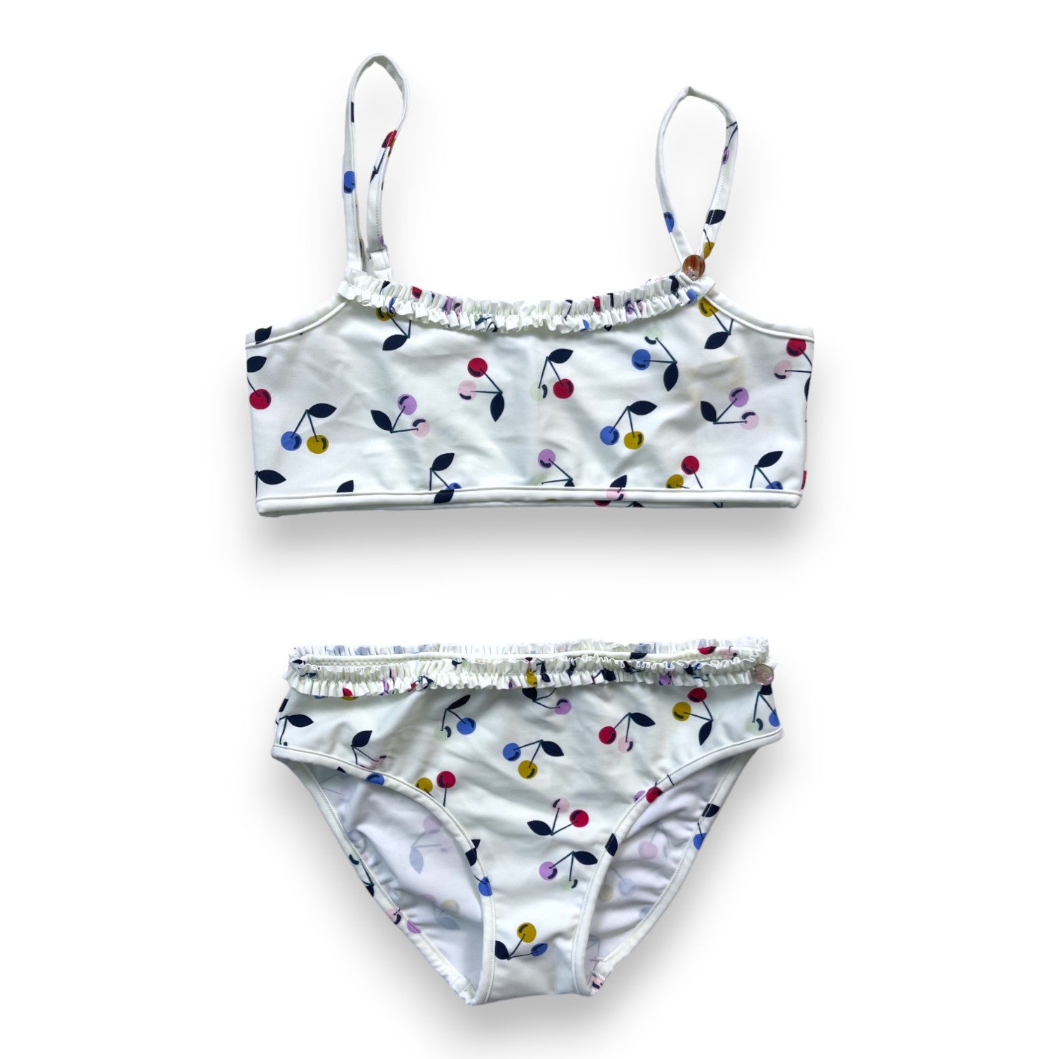 BONPOINT - Maillot de bain 2 pièces motifs cerises - 10 ans