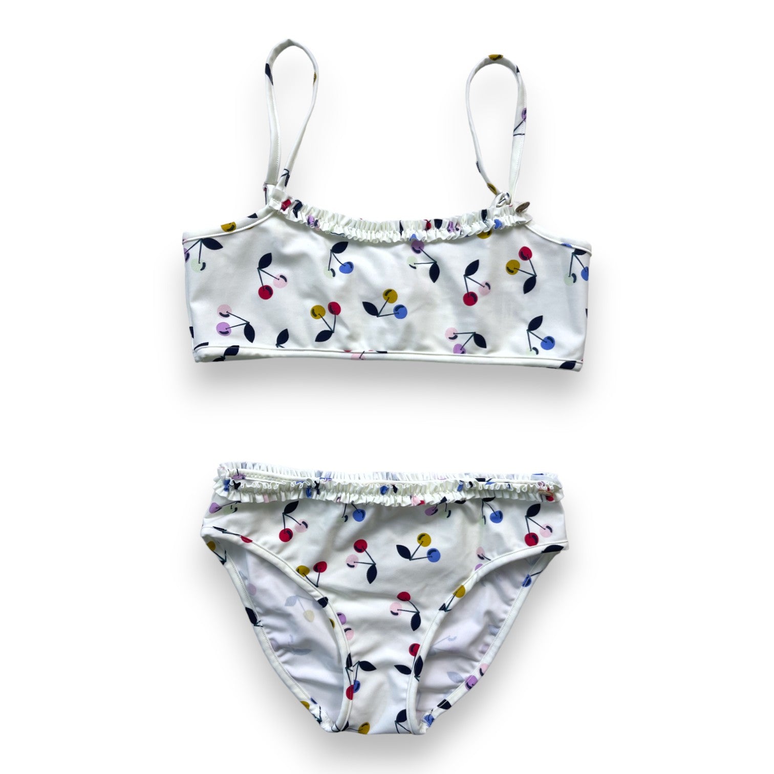BONPOINT - Maillot de bain 2 pièces motifs cerises (neuf) - 10 ans