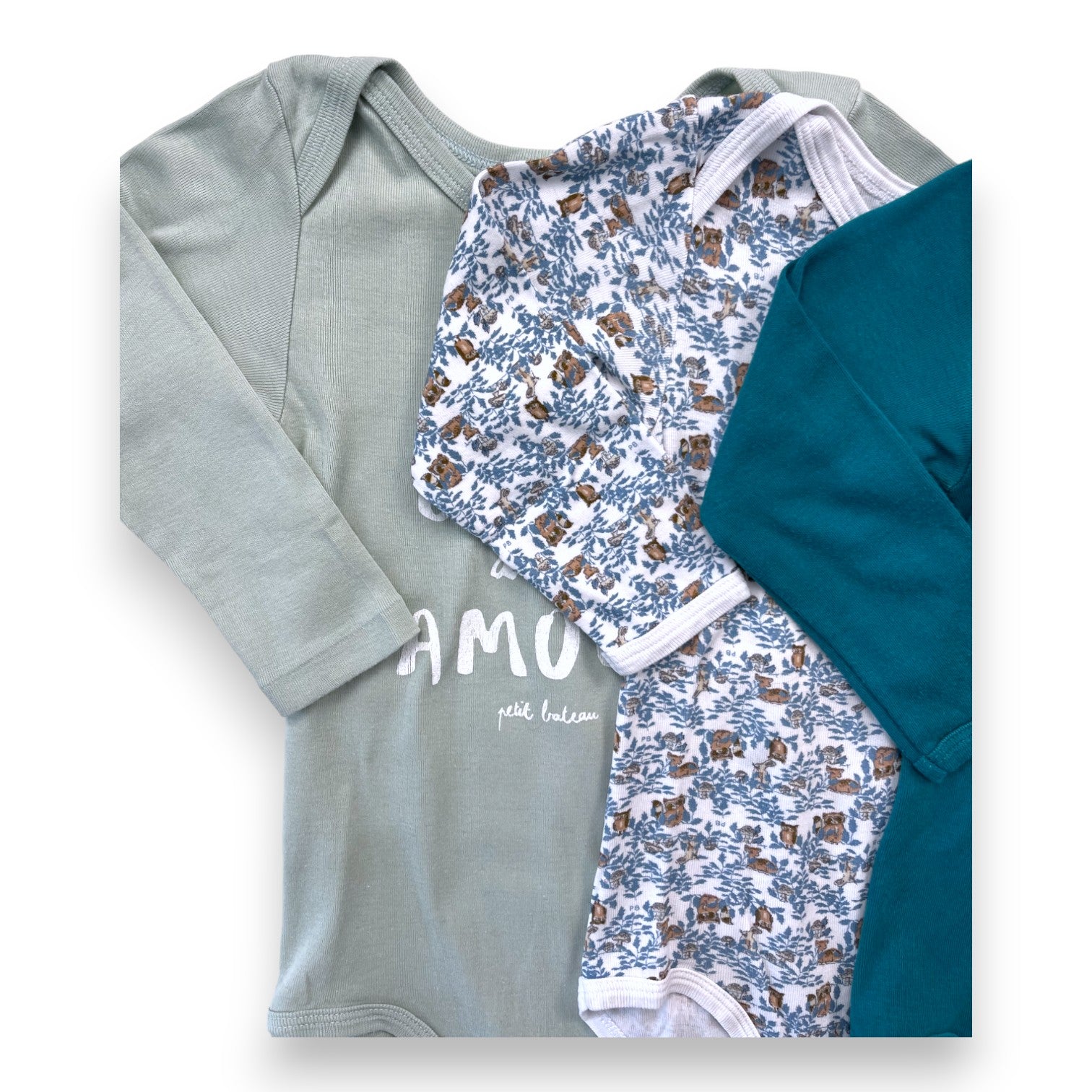 PETIT BOAT - Set mit 3 bunten Bodys - 2 Jahre