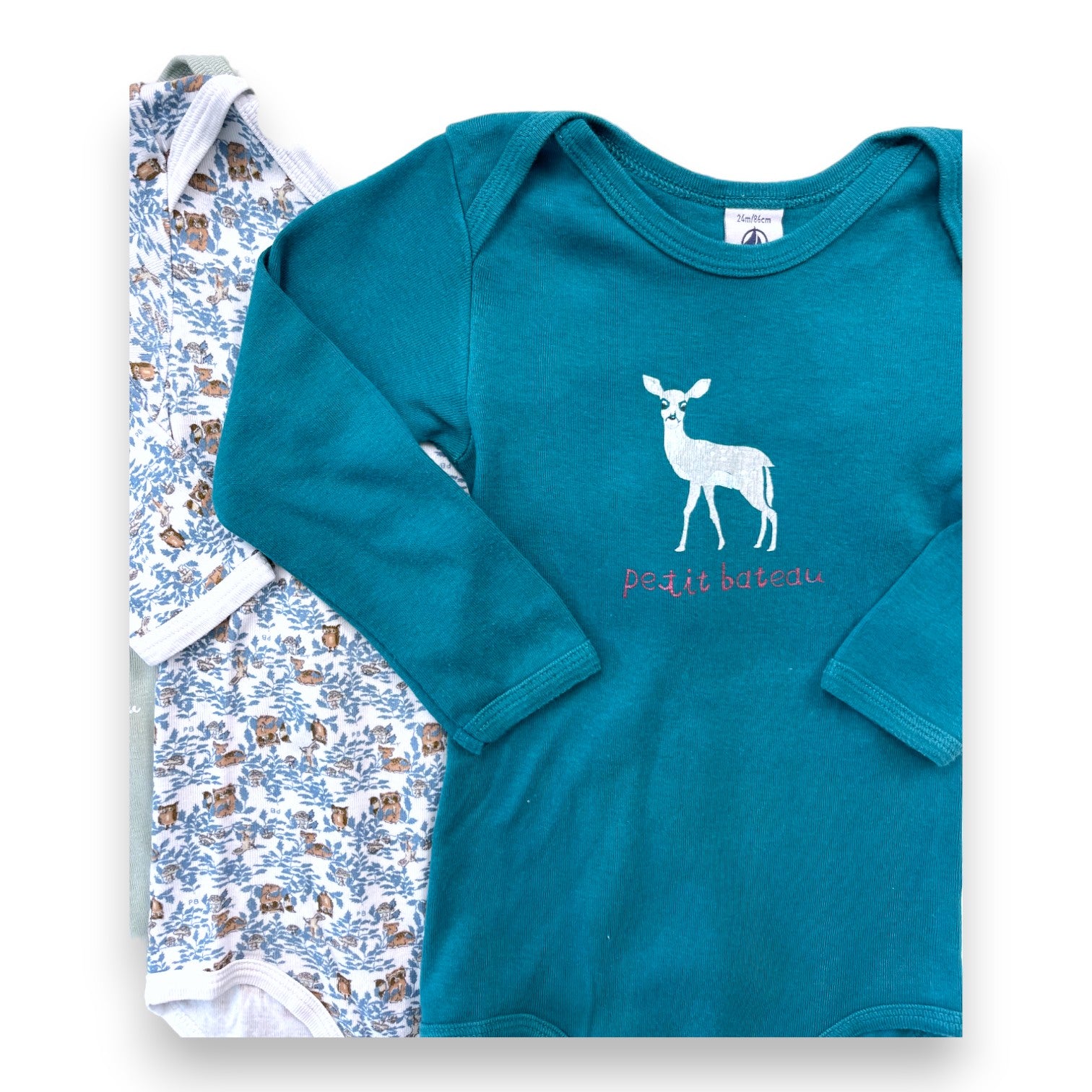 PETIT BOAT - Set mit 3 bunten Bodys - 2 Jahre