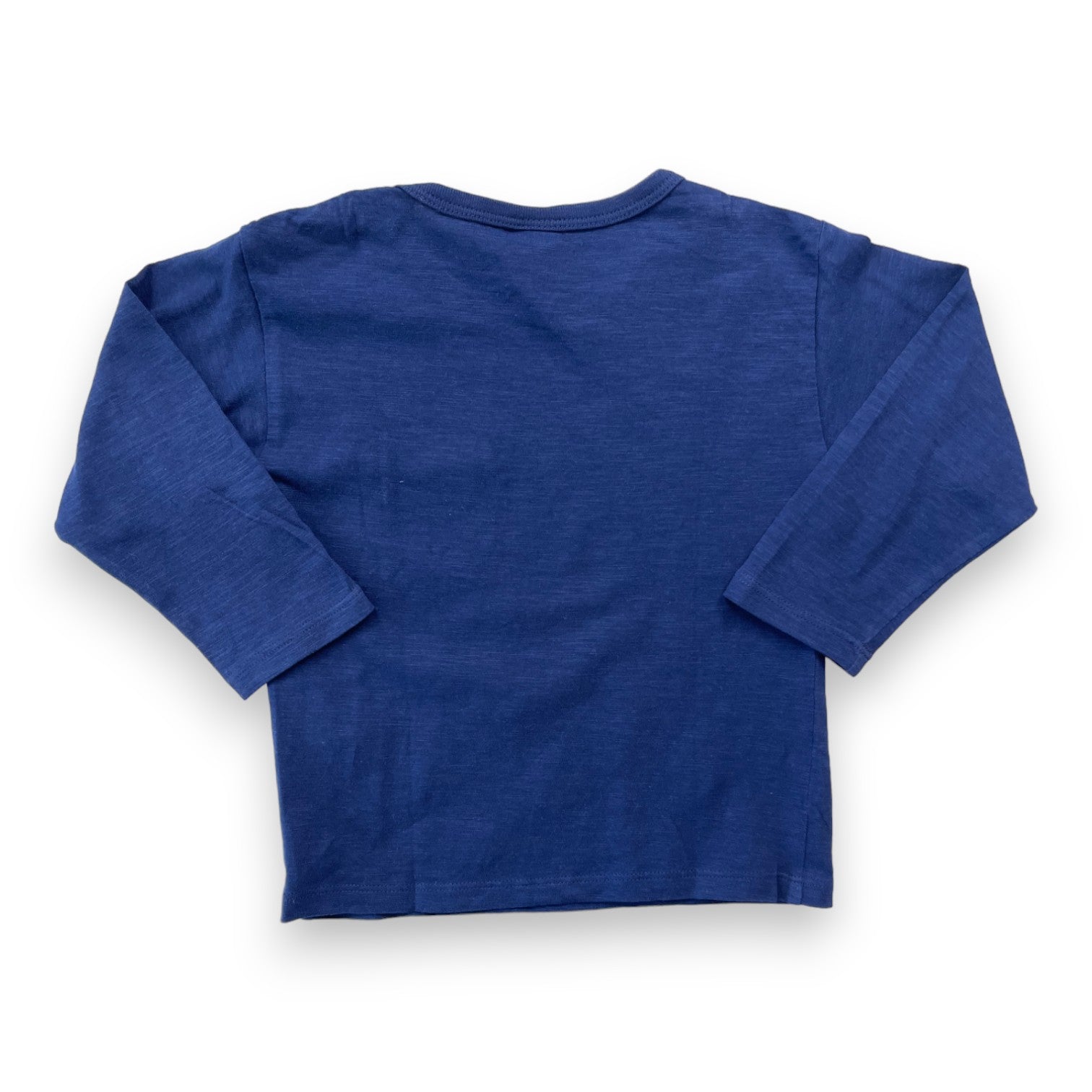 PETIT BATEAU - Marineblaues Langarm-T-Shirt - 2 Jahre