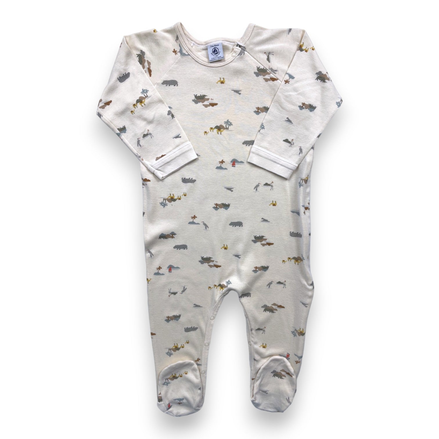 PETIT BATEAU - Leichter gemusterter Pyjama - 2 Jahre