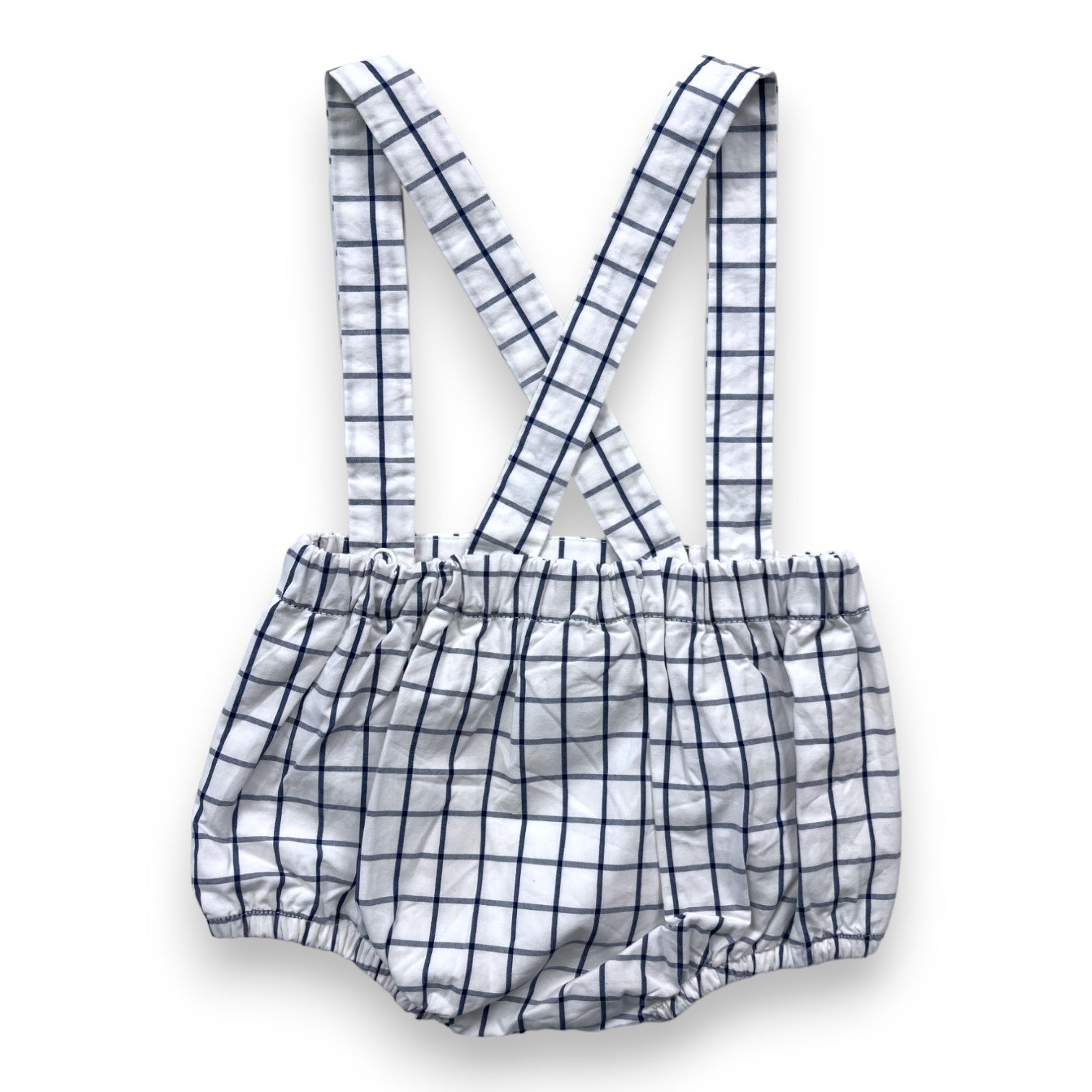 JACADI - Checkered bloomers with straps - 6 months