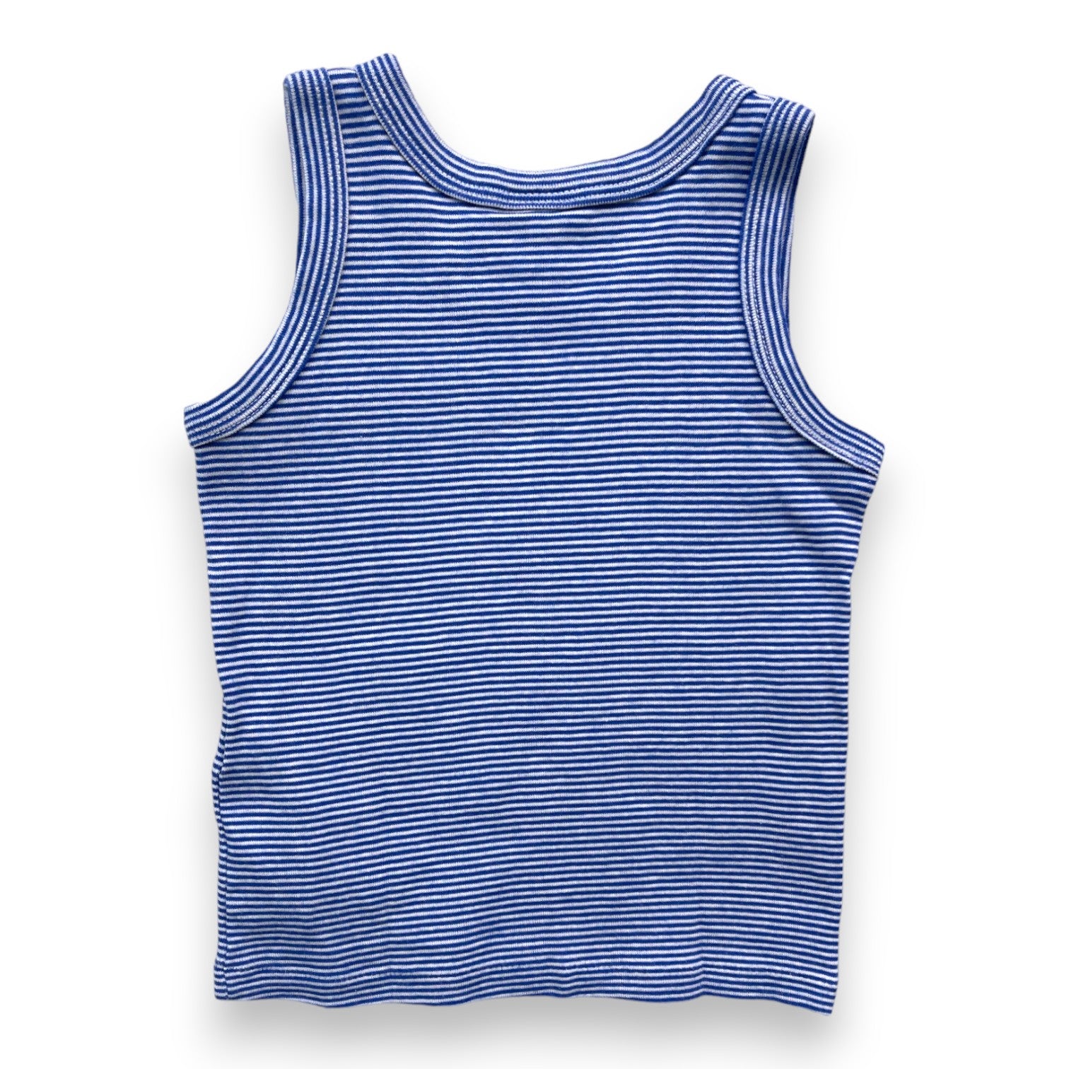 PETIT BATEAU - Blau-weiß gestreiftes Tanktop - 2 Jahre