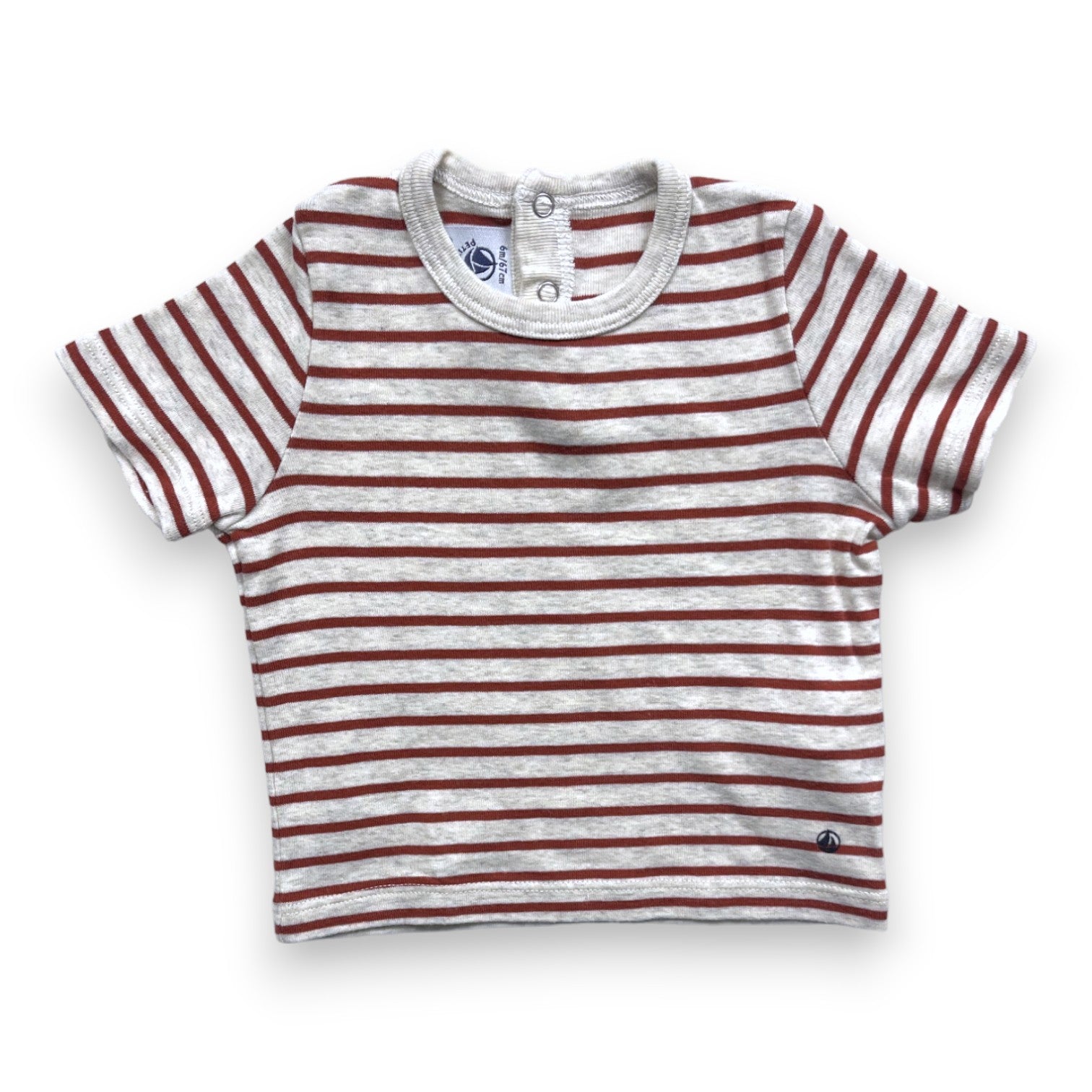 PETIT BATEAU - Striped T-shirt - 6 months