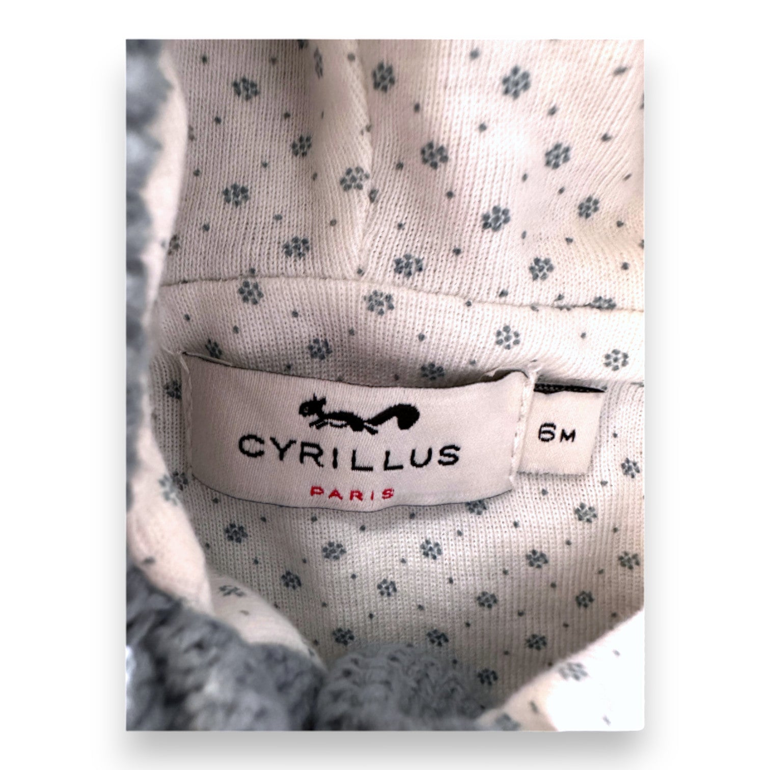 CYRILLUS - Gilet bleu effet maille - 6 mois