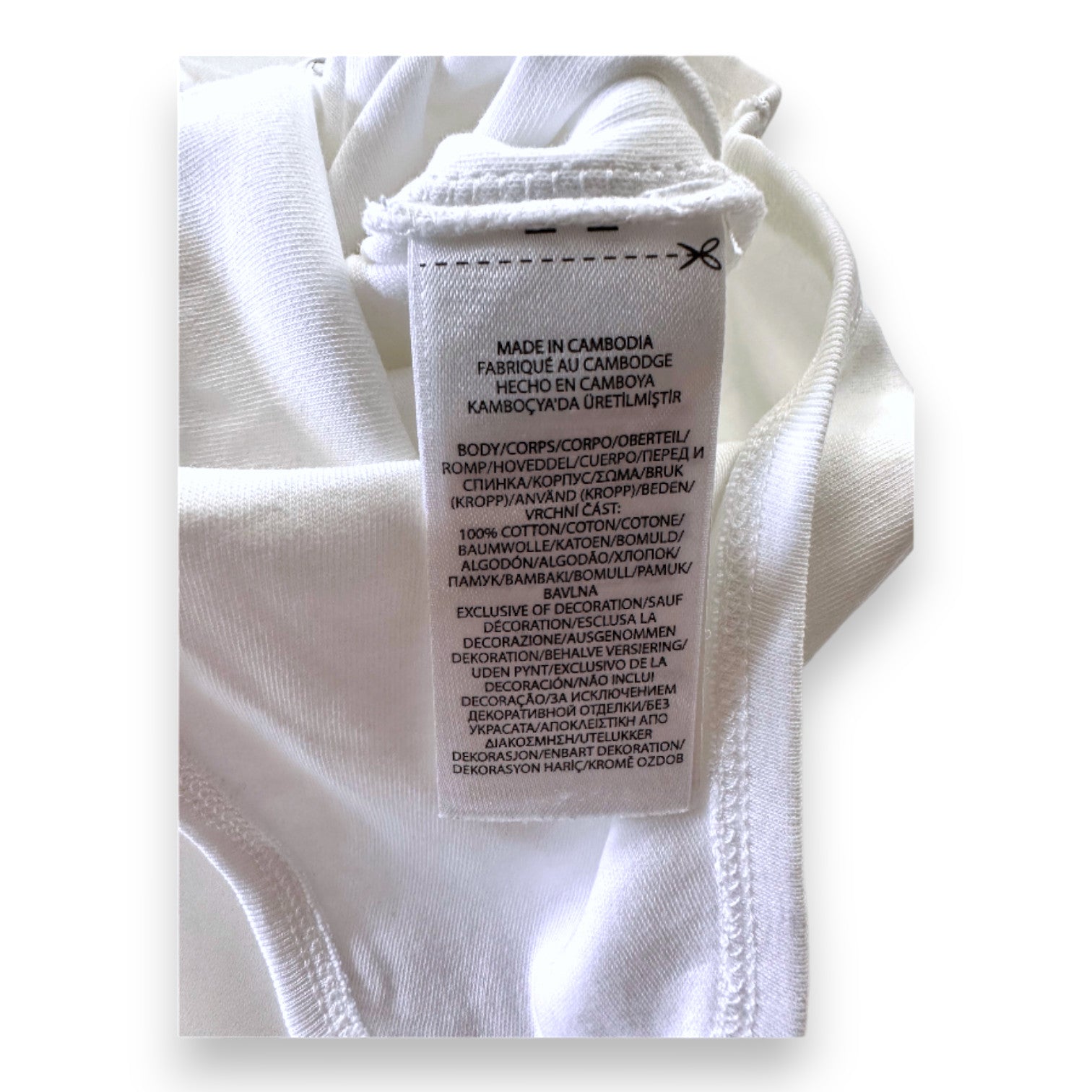 RALPH LAUREN - White short-sleeved polo bodysuit - 2 years