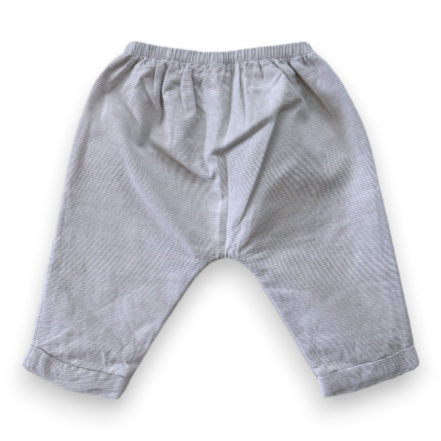 CYRILLUS - Grey and white striped sarouel pants - 6 months