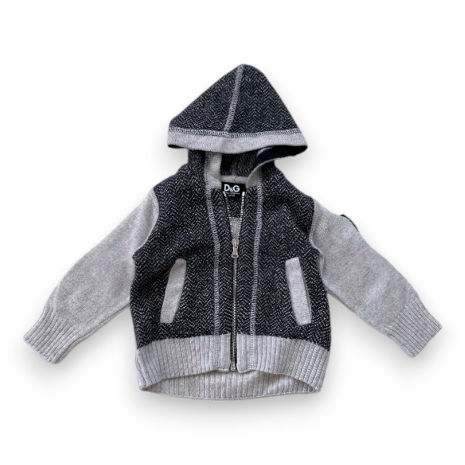 DOLCE & GABBANA - Grey wool and cashmere sweatshirt - 3 months