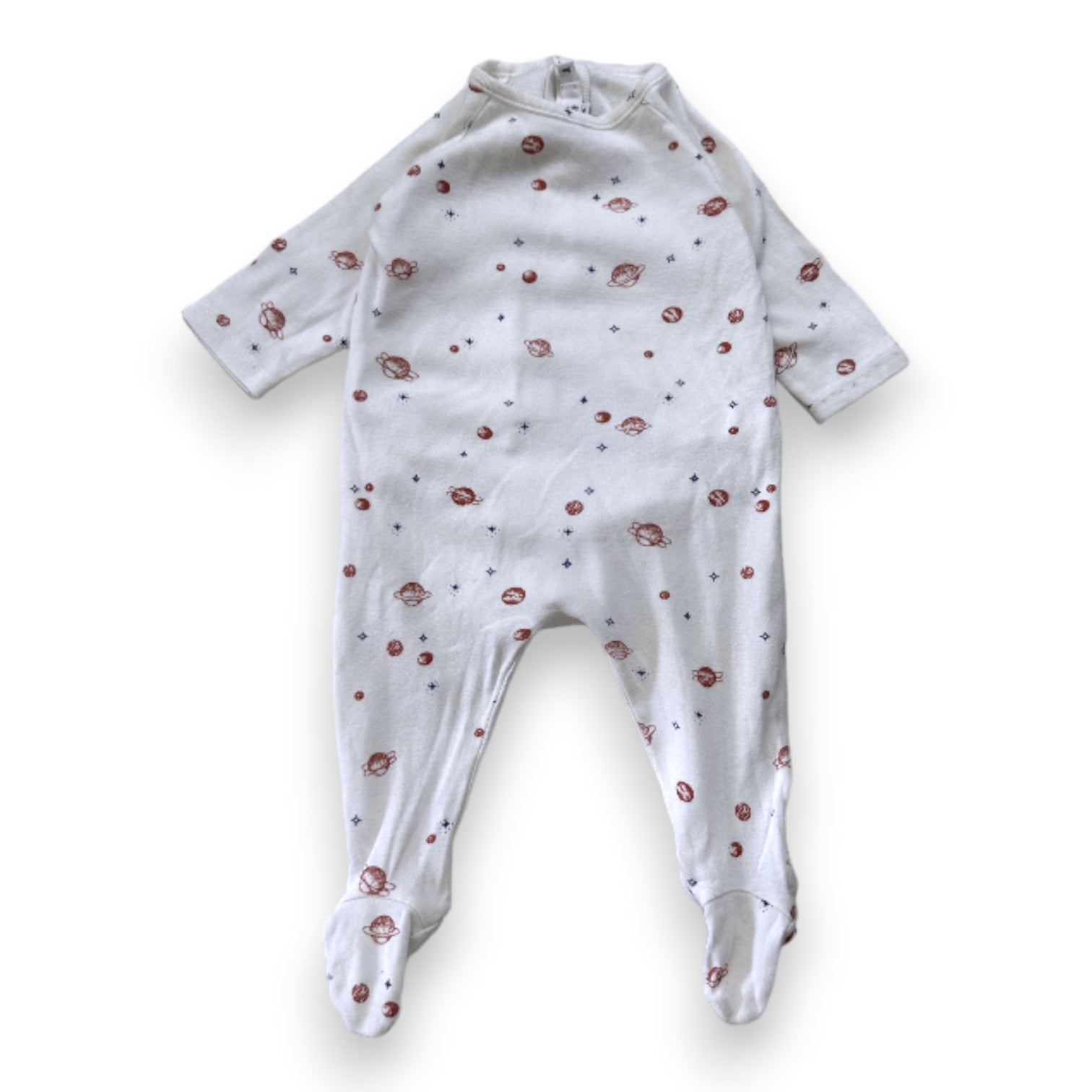BONPOINT - White pajamas with prints - 3 months