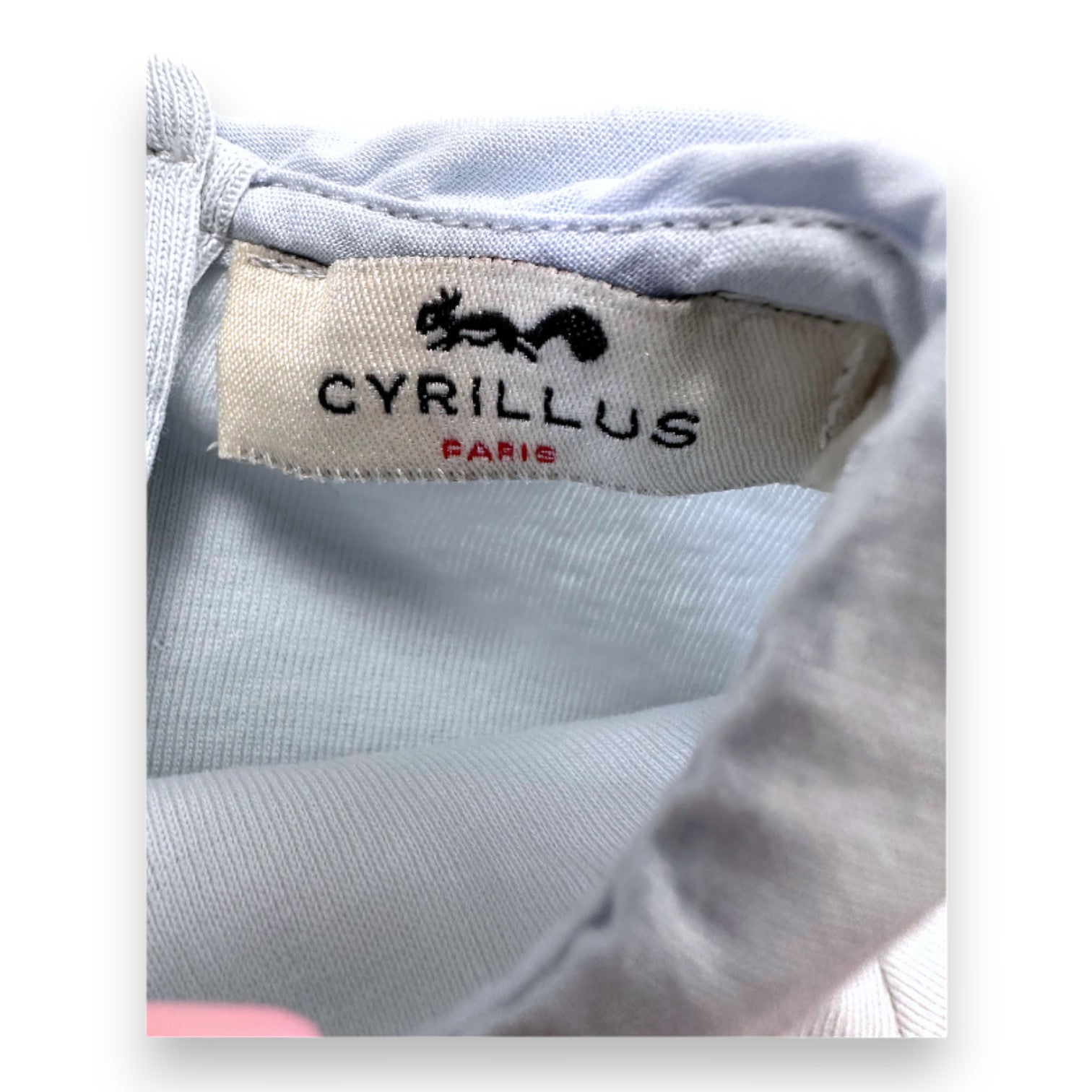 CYRILLUS - Blue short-sleeved bodysuit - 6 months