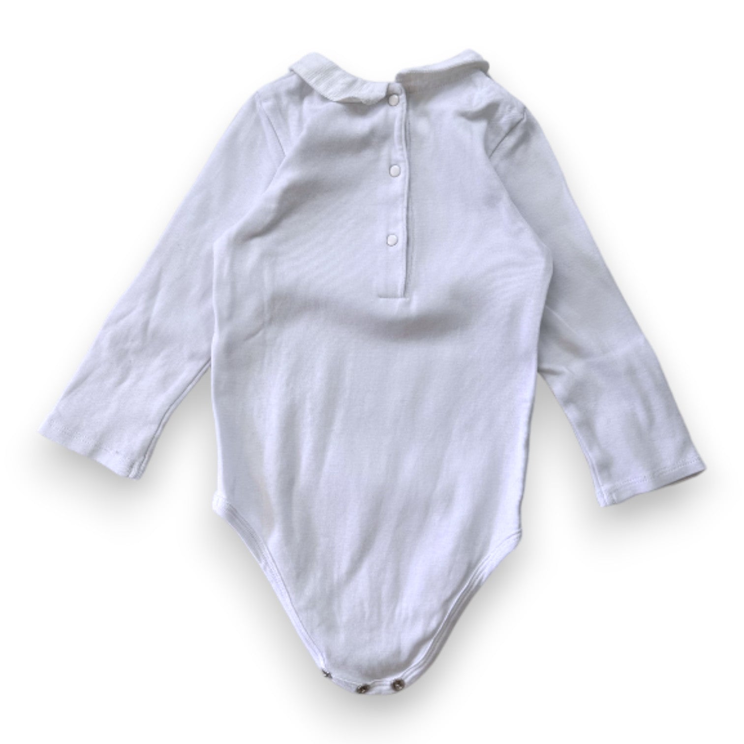 CYRILLUS - Body blanc à manches longues - 2 ans