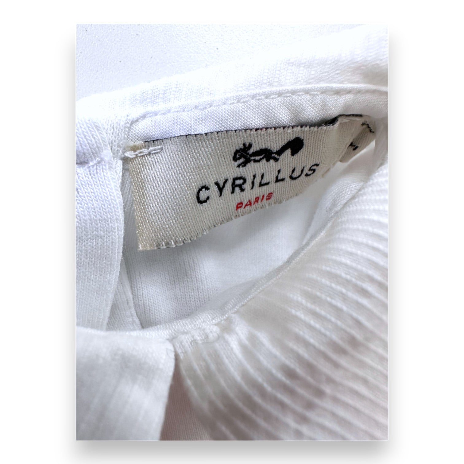 CYRILLUS - Body blanc à manches longues - 2 ans