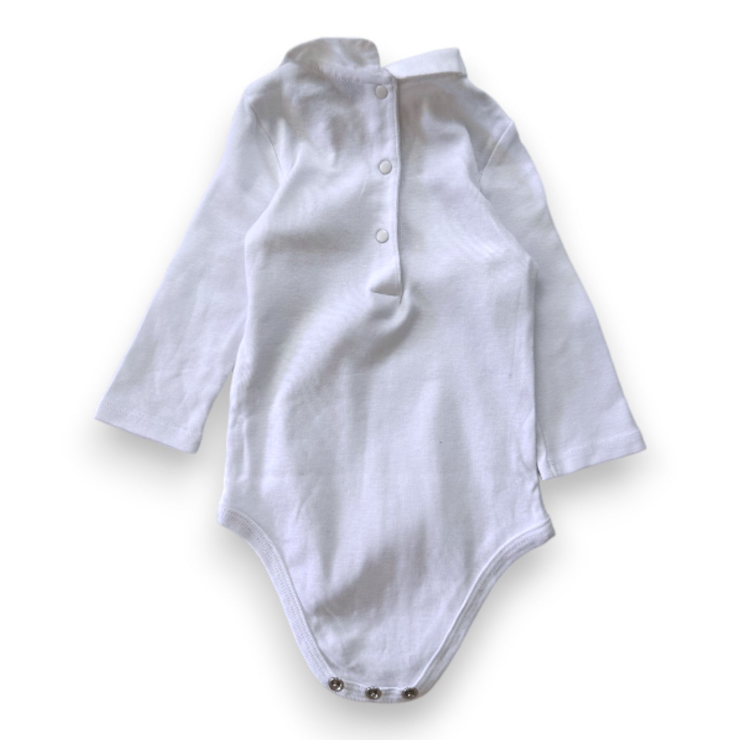 CYRILLUS - White long-sleeved bodysuit - 6 months