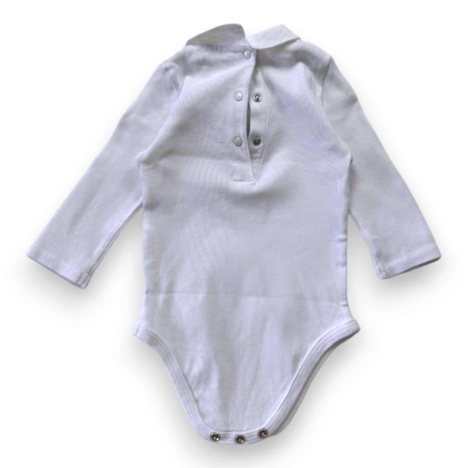 CYRILLUS - White long-sleeved bodysuit - 6 months